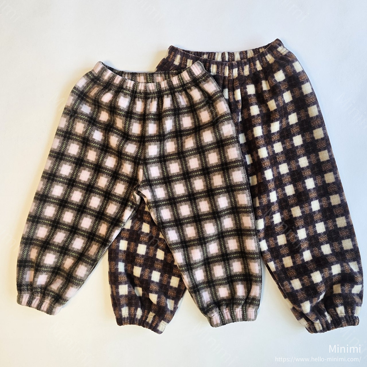 1st BLUE Check Fleece Pants 細節圖 1