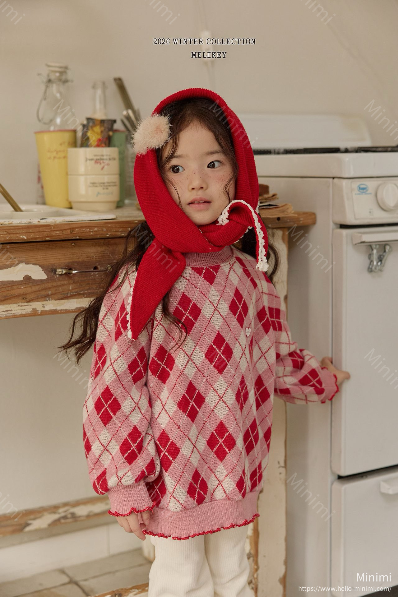 Melikey Ash Argyle Sweatshirt 細節圖 9