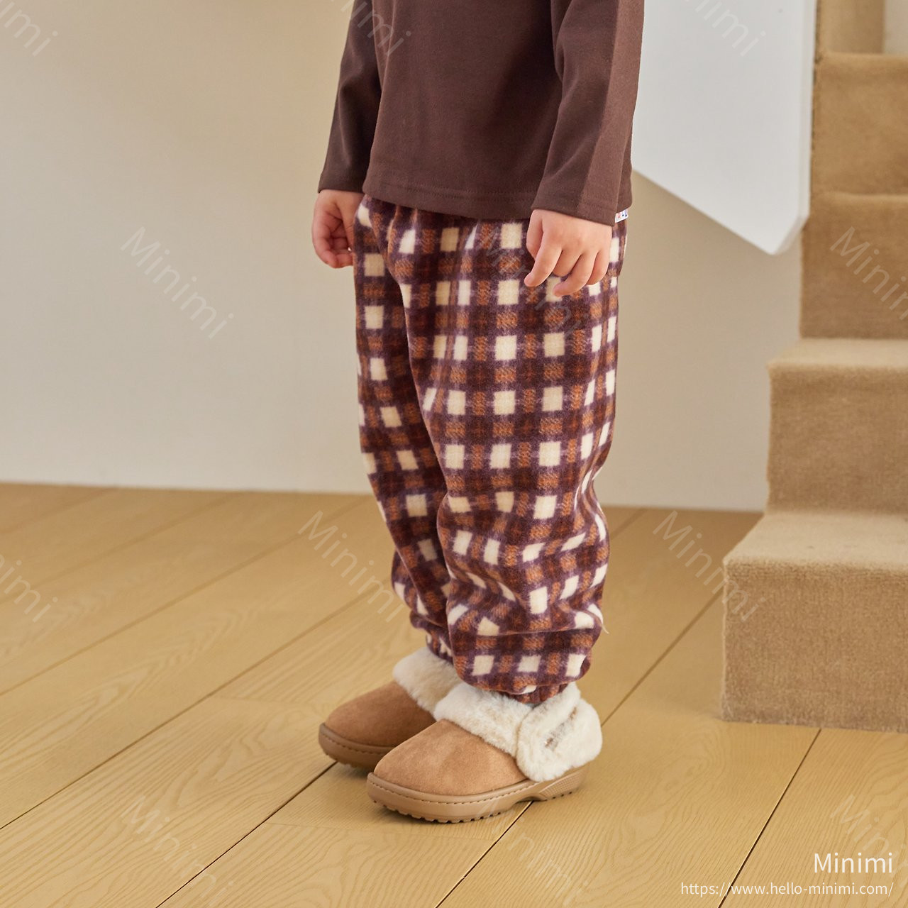 1st BLUE Check Fleece Pants 細節圖 4