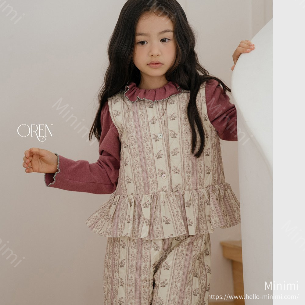 Oren Groot Vest Quilted Padding Set 韓國童裝現貨