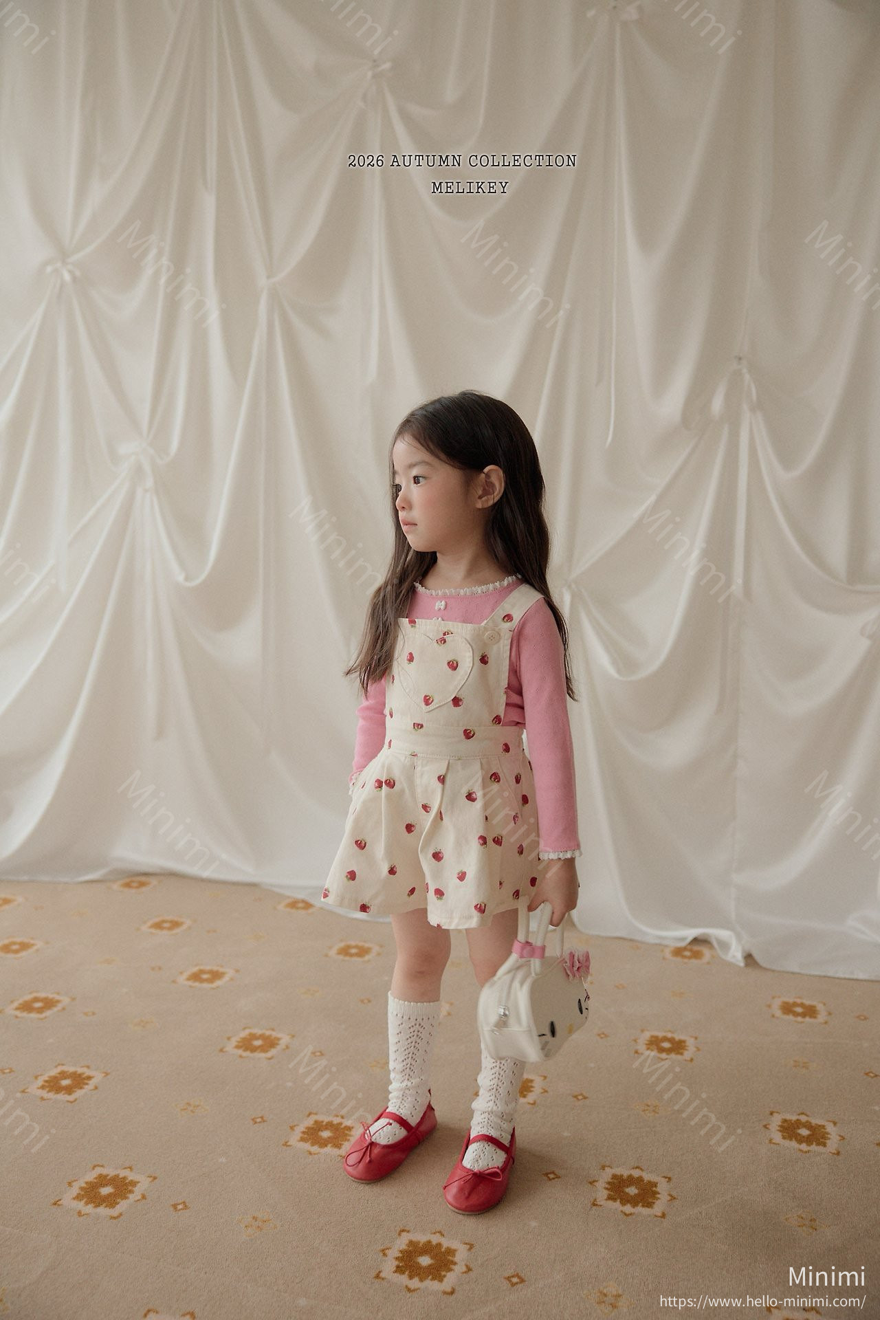 Melikey Strawberry Heart Overalls 細節圖 22