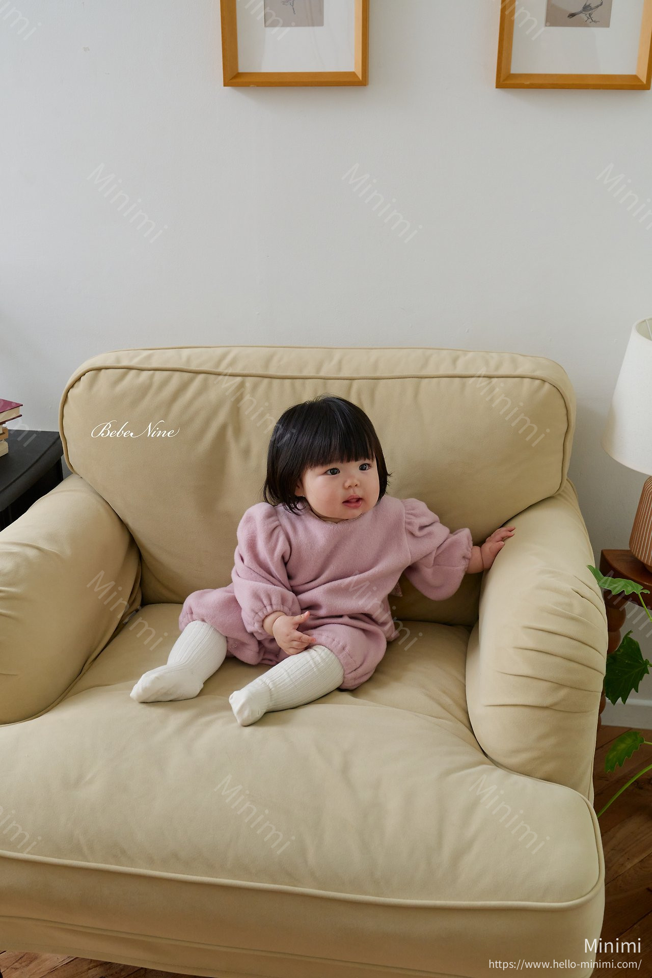 bebe nine Angel Brushed-Lining Romper 細節圖 10