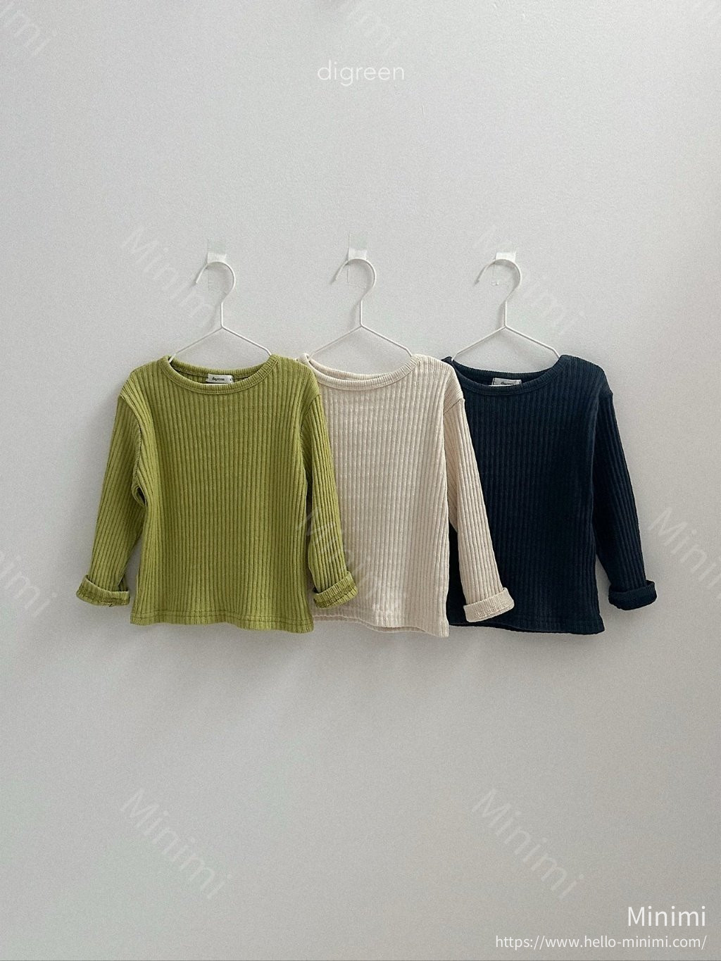 digreen Bella Rib Tee - 韓國童裝代購主圖