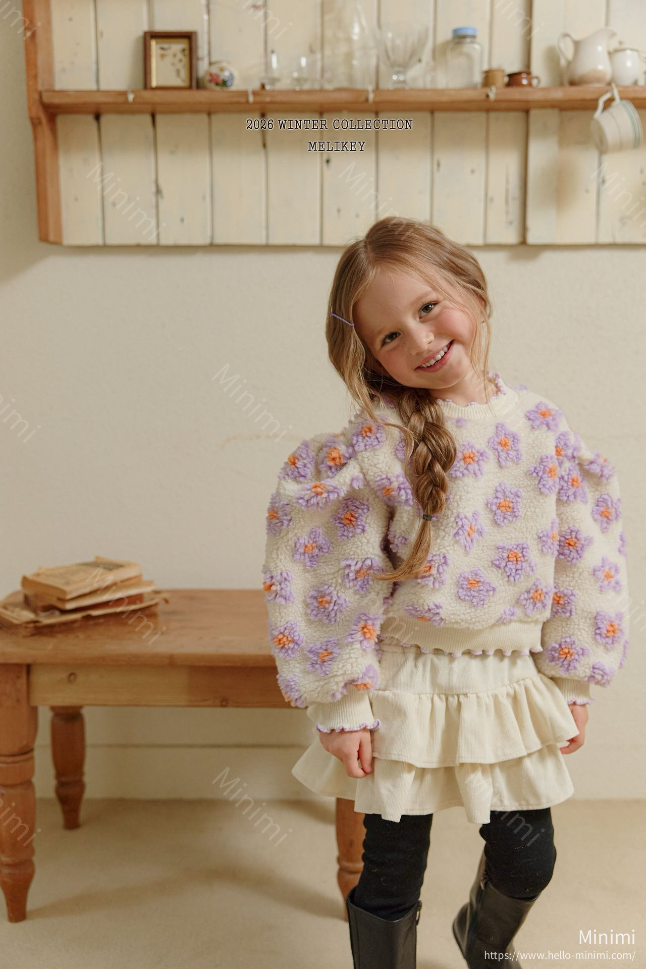 Melikey Flower Fluffy Sweatshirt 細節圖 3