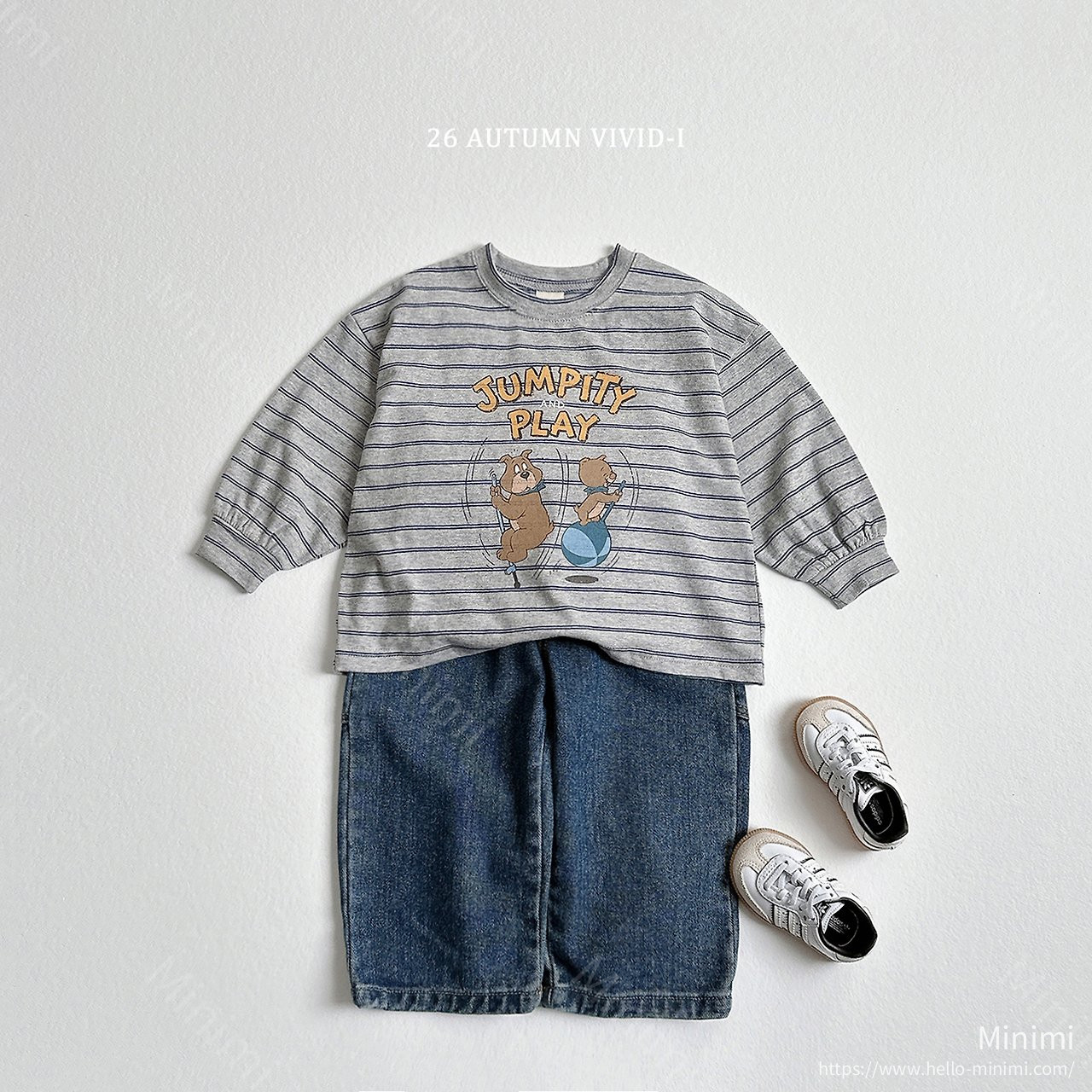 VIVID-I Stripe Cartoon Single T-shirt 細節圖 15