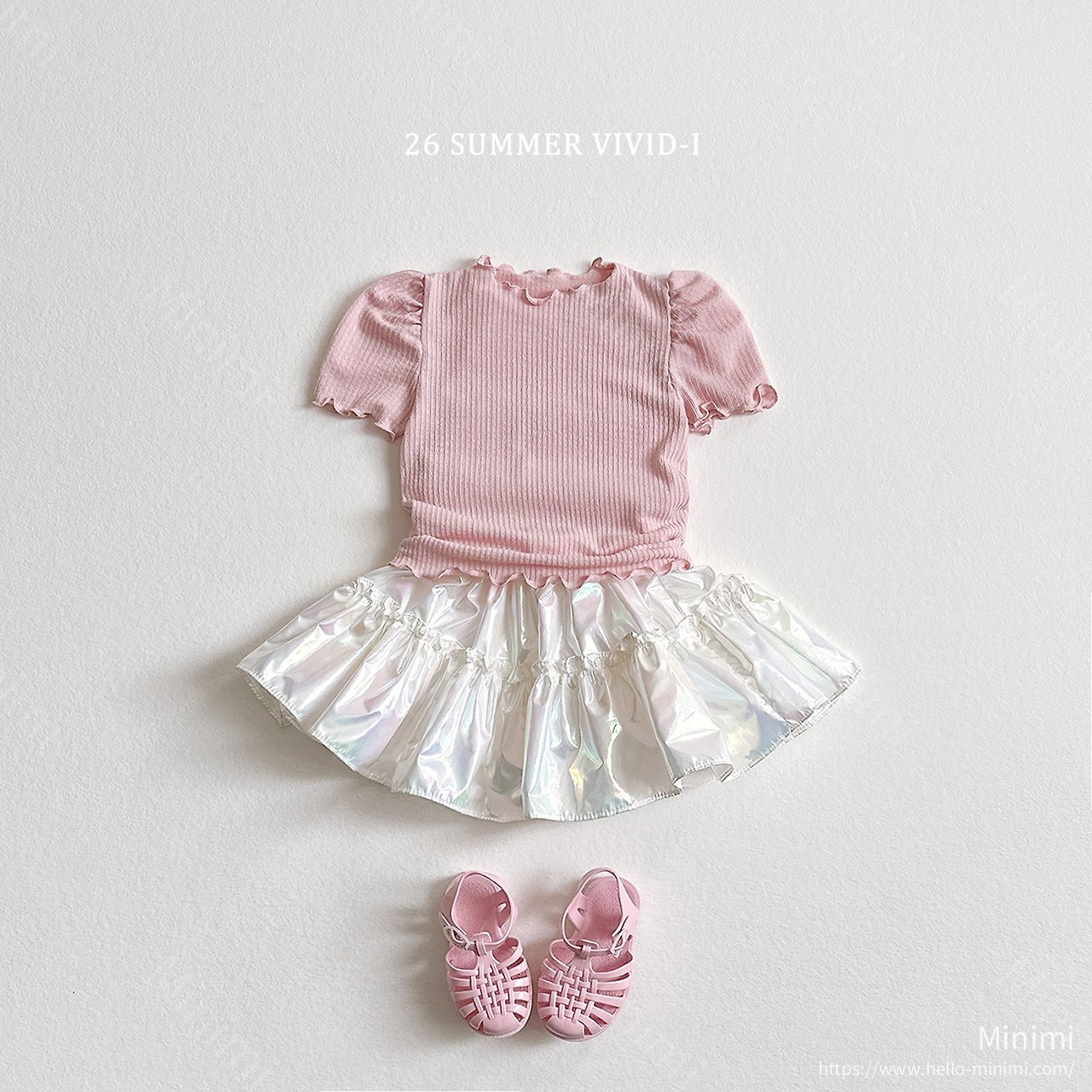 VIVID-I Shirred Puff Fluted T-Shirt 細節圖 14