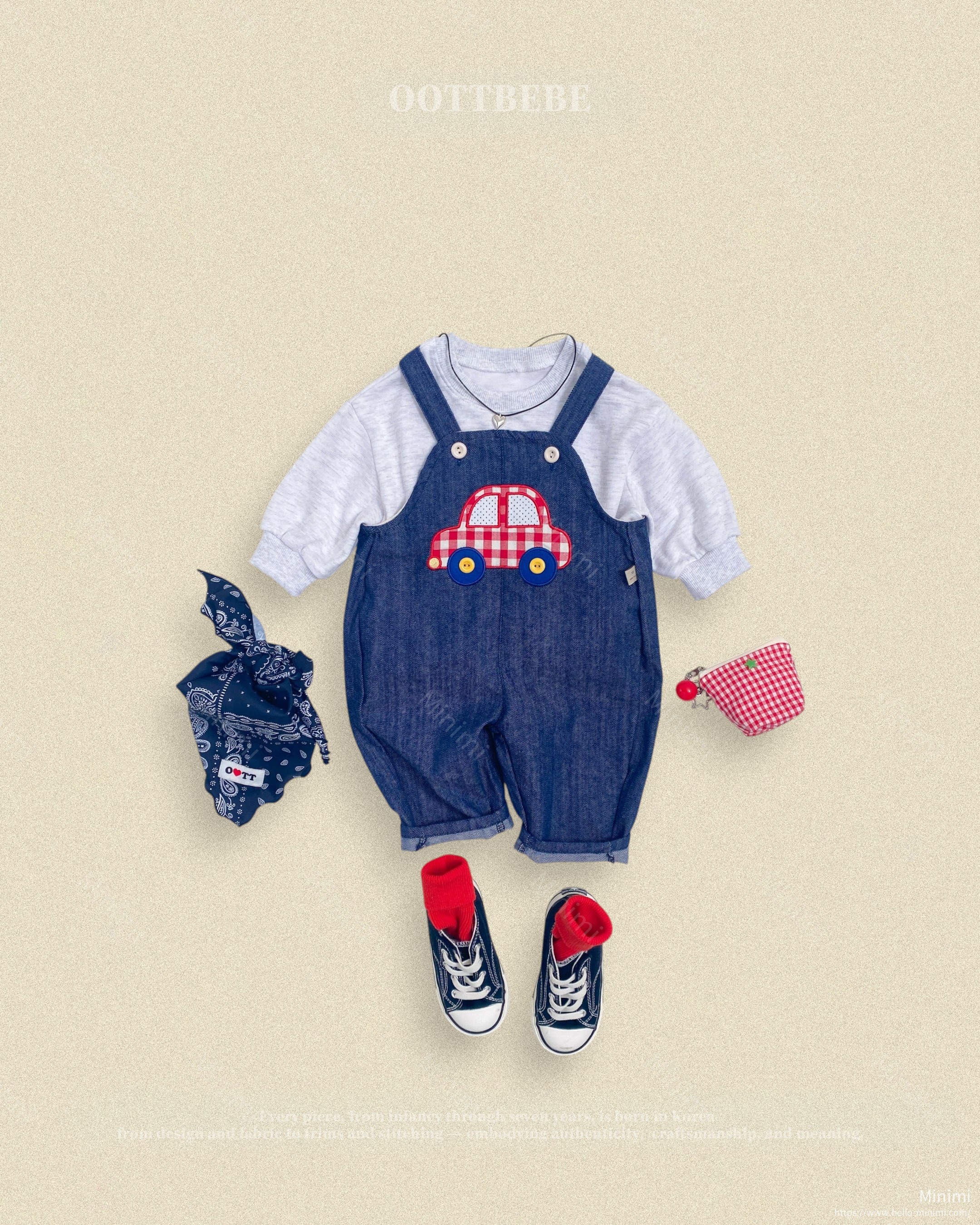 oott bebe Boongboong Denim Overalls 細節圖 2