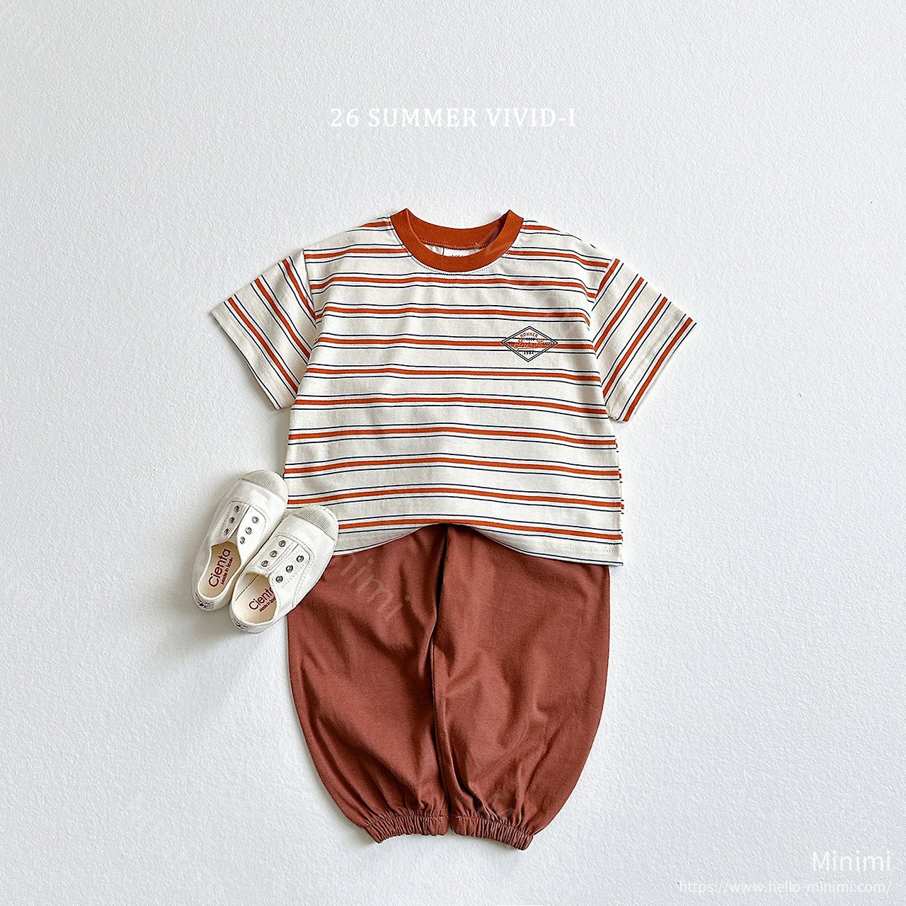 VIVID-I Diamond Logo Striped T-Shirt 細節圖 15