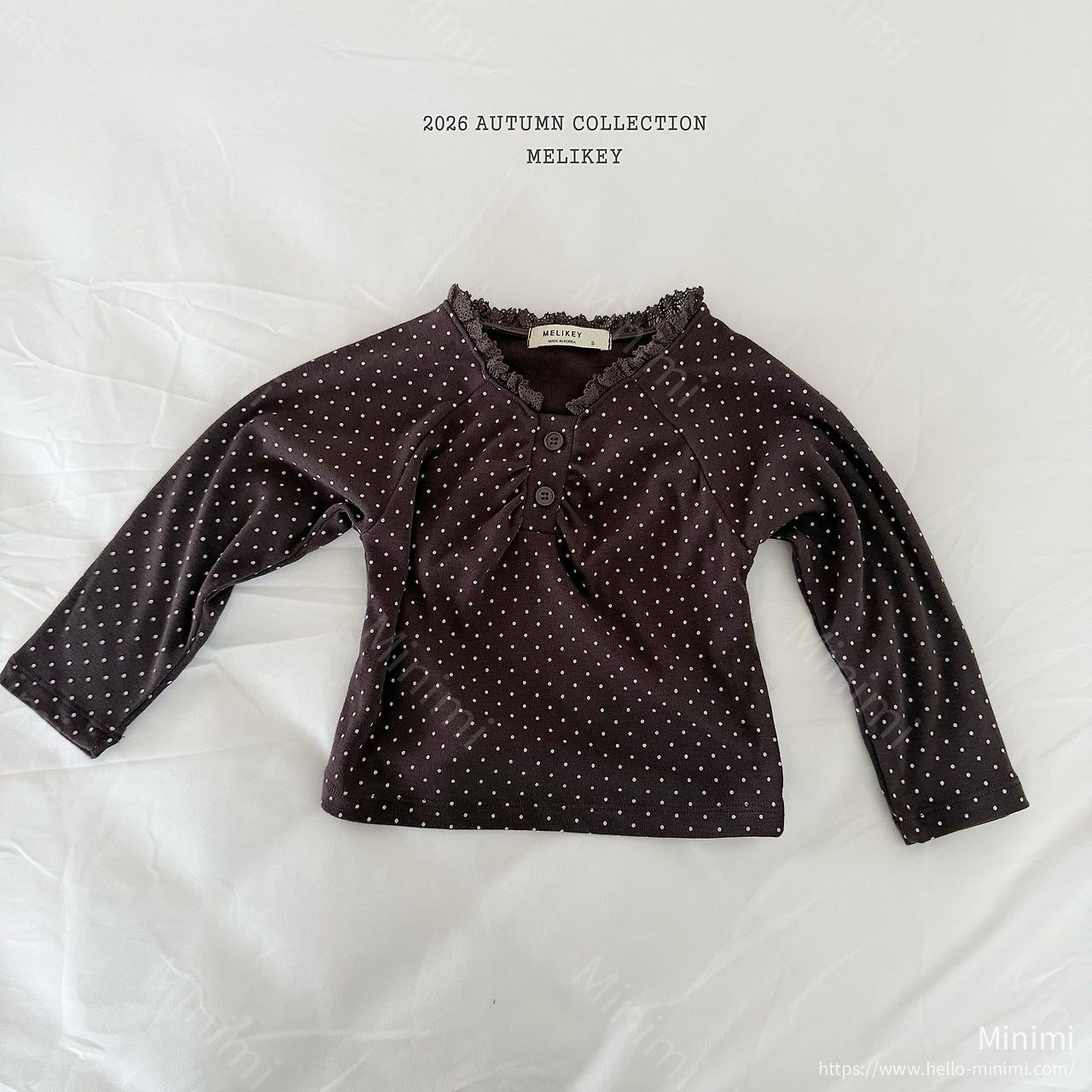 Melikey Dot Shirring T-shirt 細節圖 8