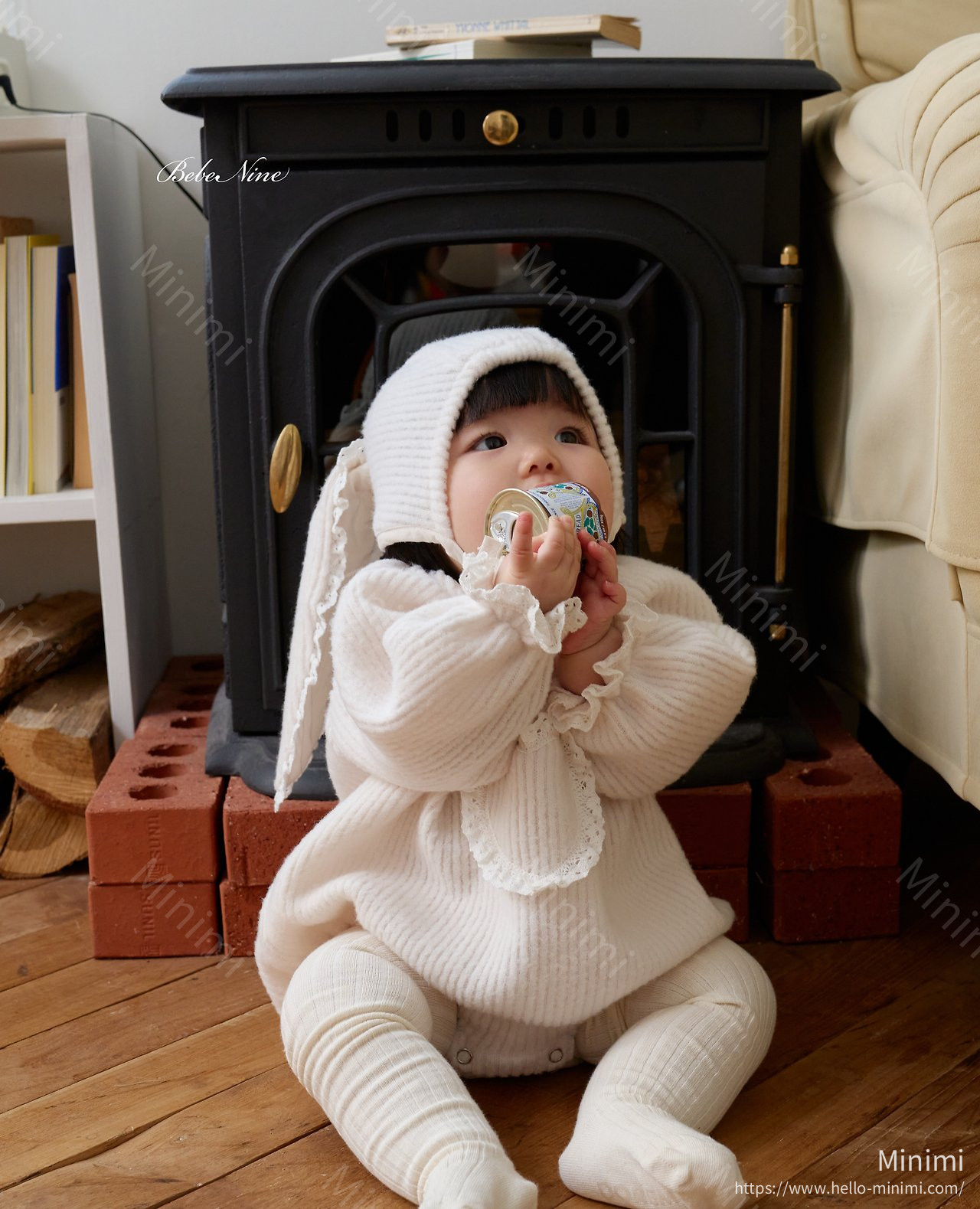 bebe nine Heart Frill Bonnet 細節圖 10