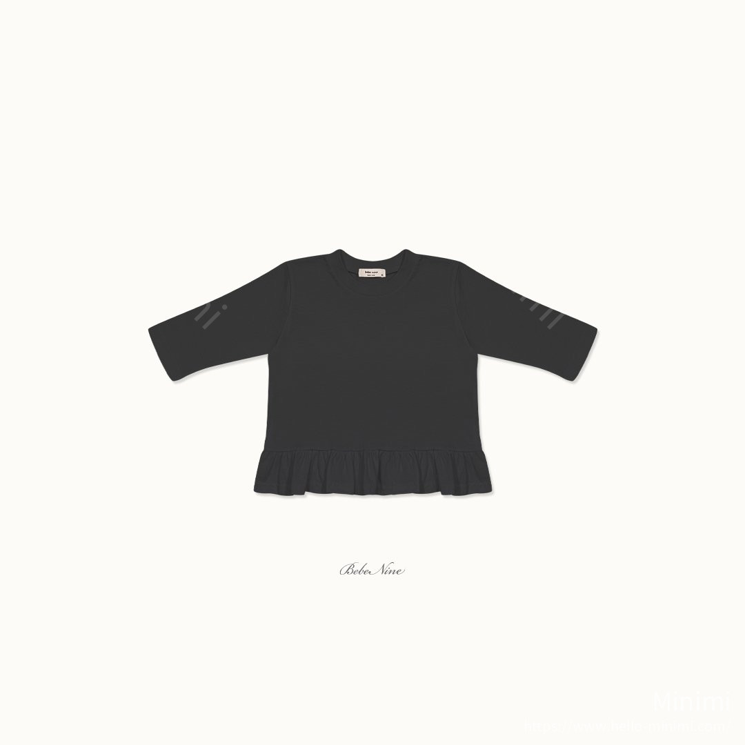 bebe nine Basic Ruffle Tee 細節圖 18