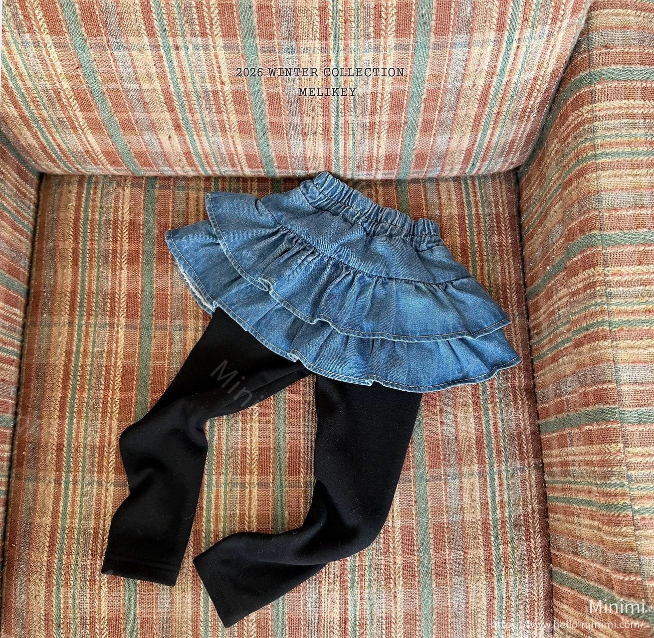 Melikey Denim Tiered Skirt 細節圖 22