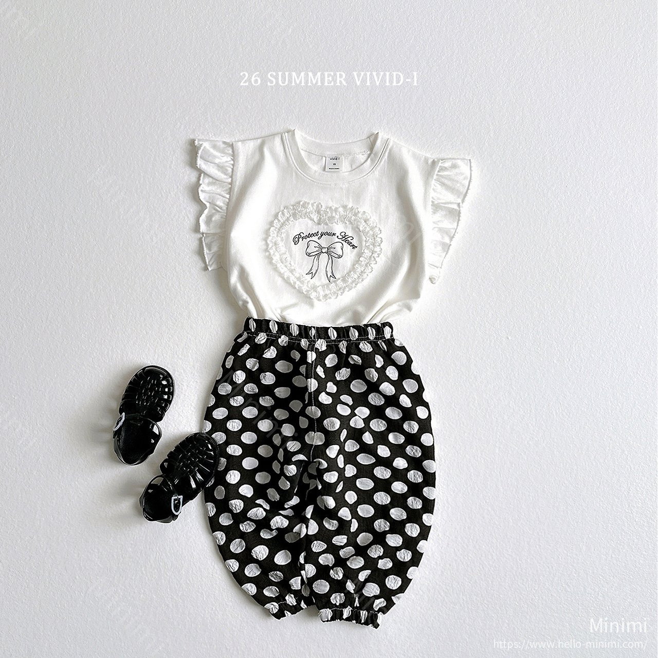 VIVID-I Lace Heart Ruffle T-Shirt 細節圖 6