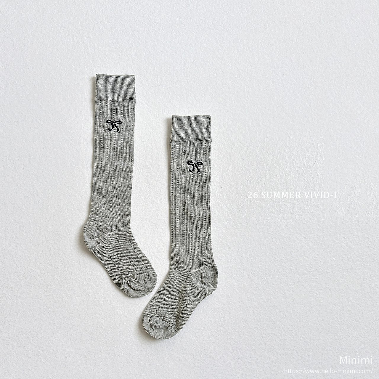 VIVID-I Ribbon Embroidery Knee Socks 細節圖 2