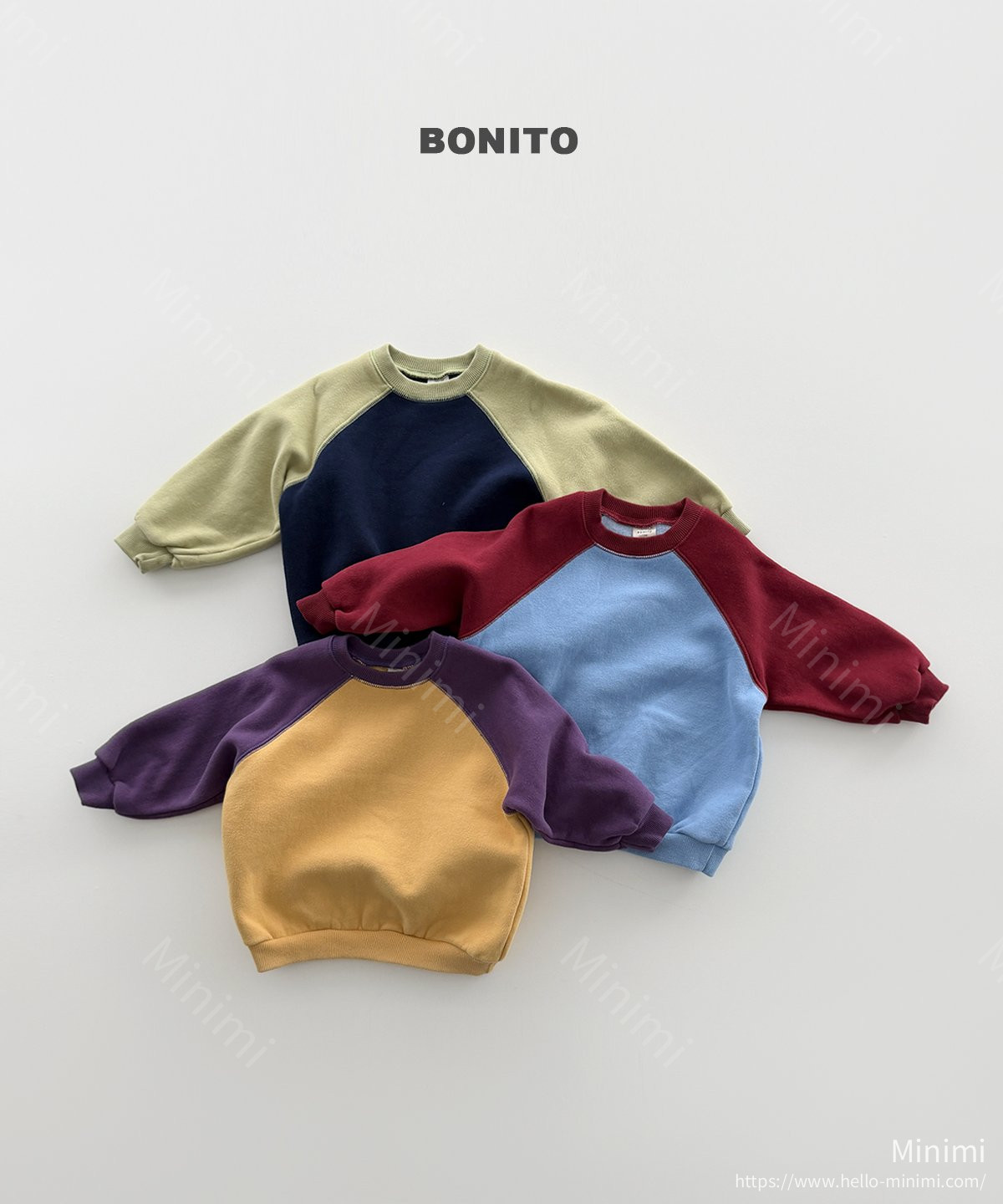 BONITO Color Raglan Sweatshirt 細節圖 1