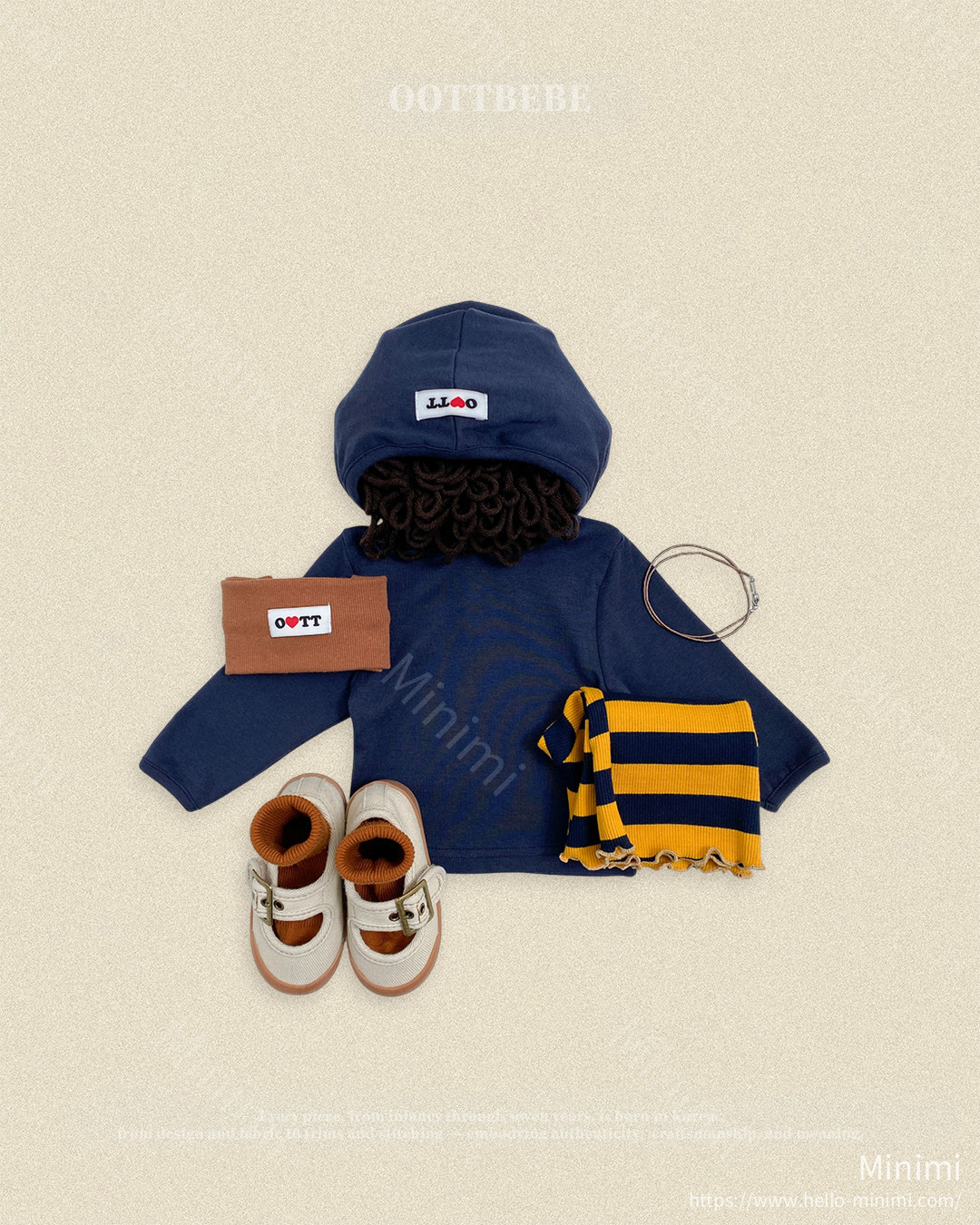 oott bebe Retro Hooded Tight T-shirt 細節圖 15
