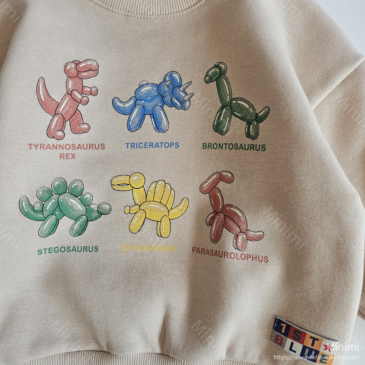 1st BLUE Balloon Dinosaur Sweatshirt 細節圖 3