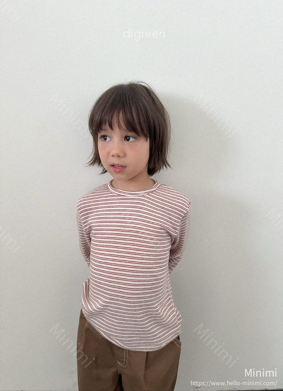 digreen Stripe Latte Tee 細節圖 20