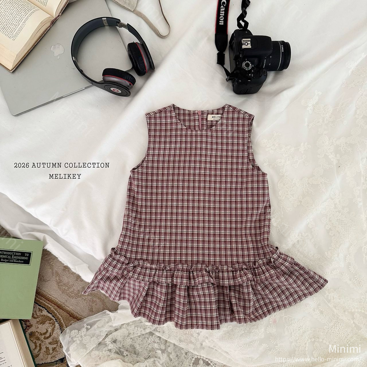 Melikey Check Frill Dress 細節圖 1