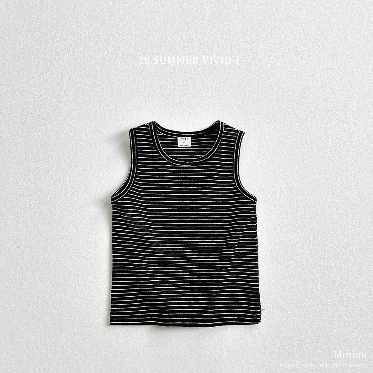 VIVID-I (Event) Striped Ribbed Sleeveless Top 細節圖 2