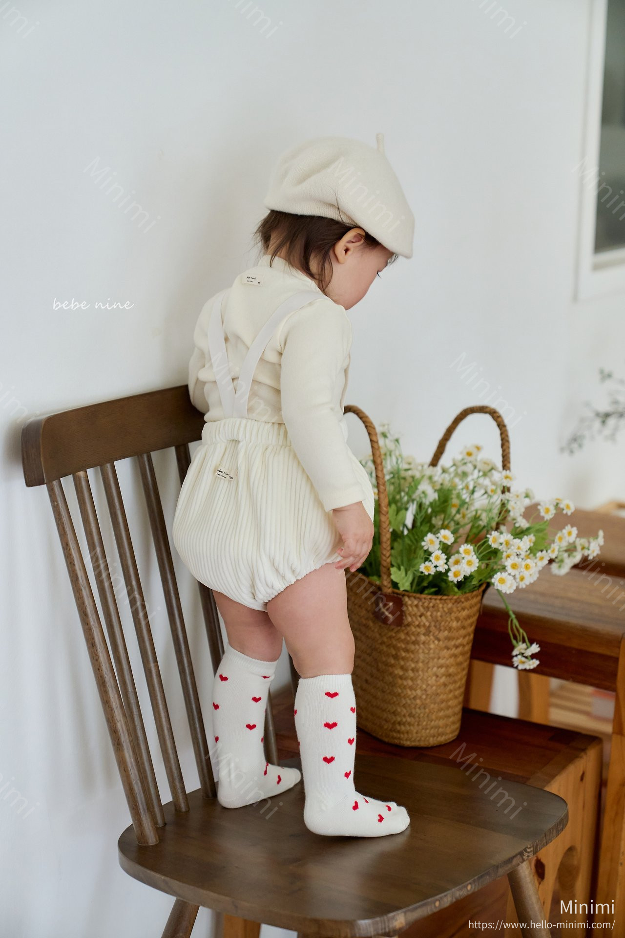 bebe nine Nine Heart Knee Socks Set 細節圖 7