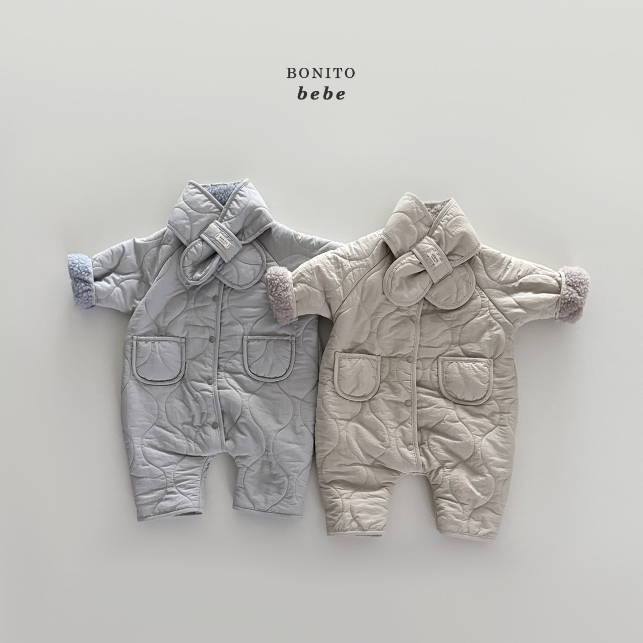 Quilted Scarf Suit Set