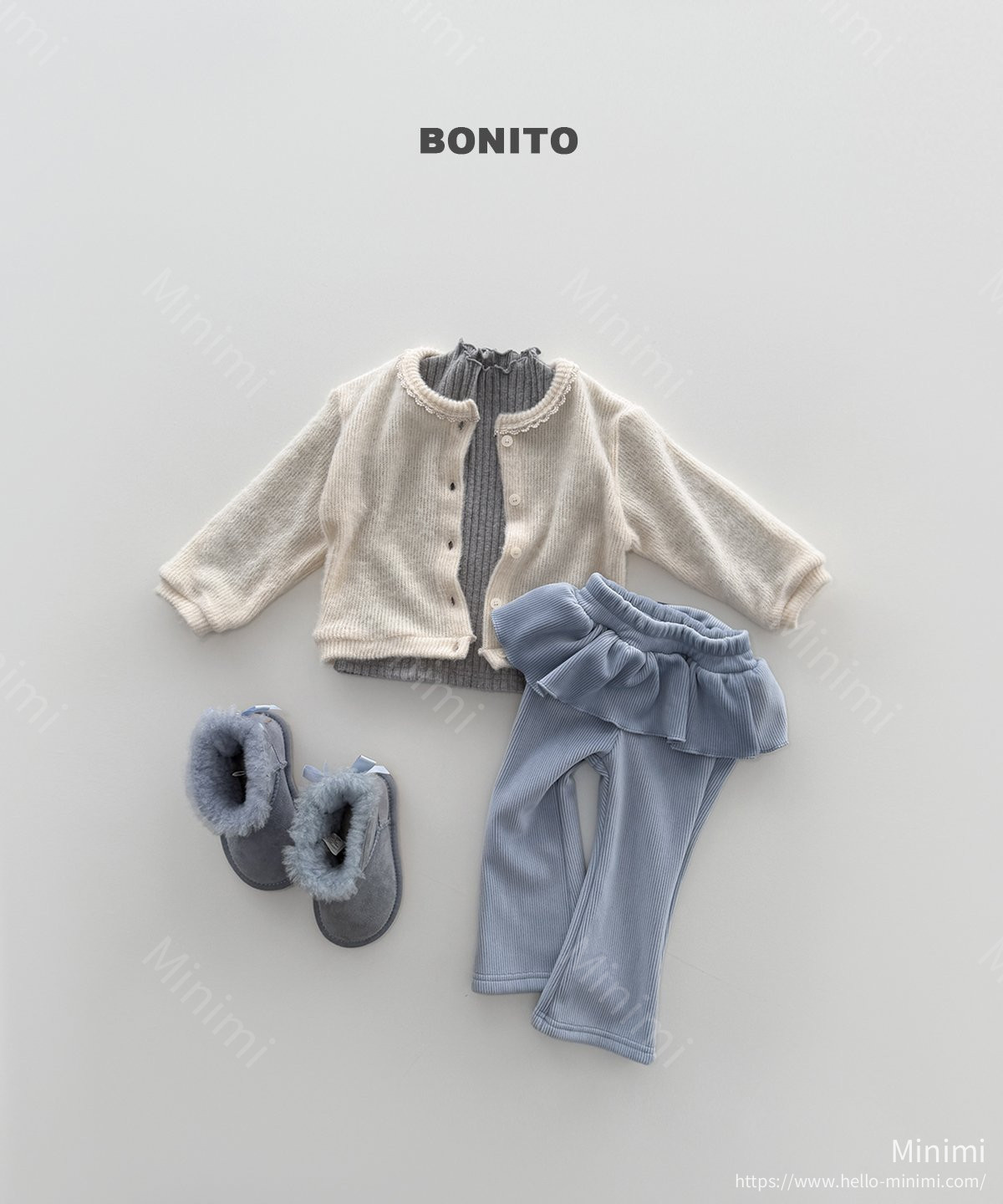 BONITO Velour Frill Bootcut Pants 細節圖 9