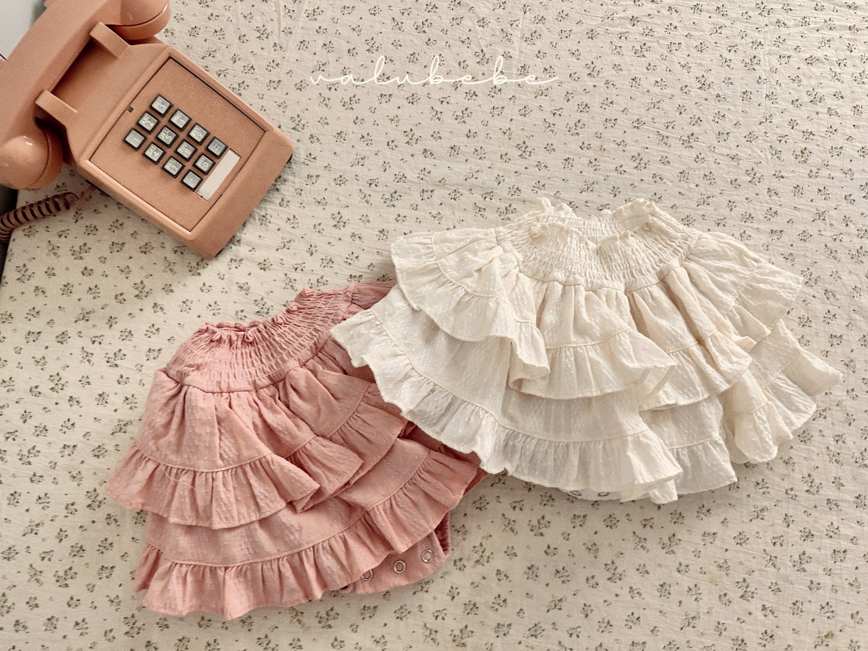 Smocked Tiered Skirt Bloomer
