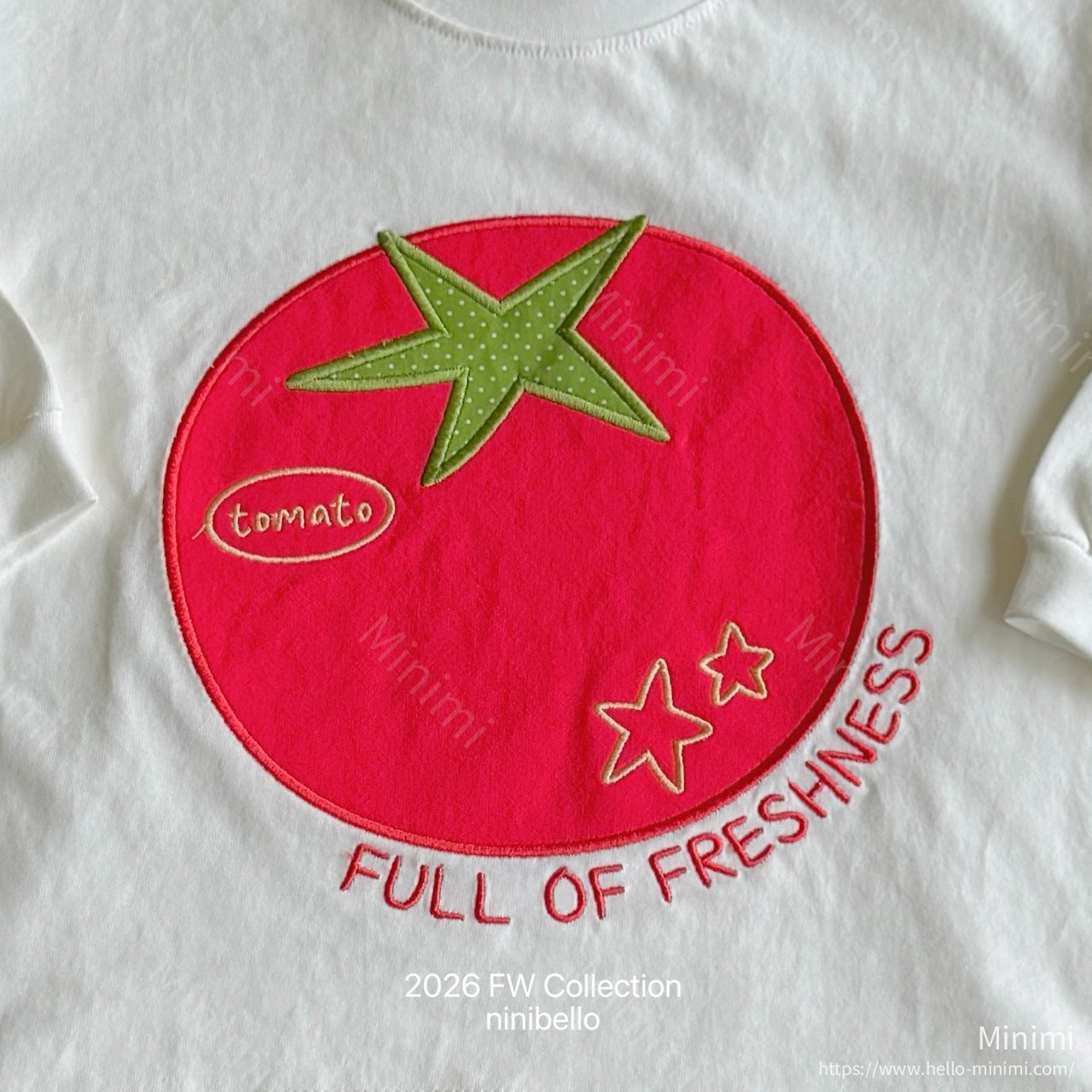ninibello Tomato Patch T-shirt 細節圖 5