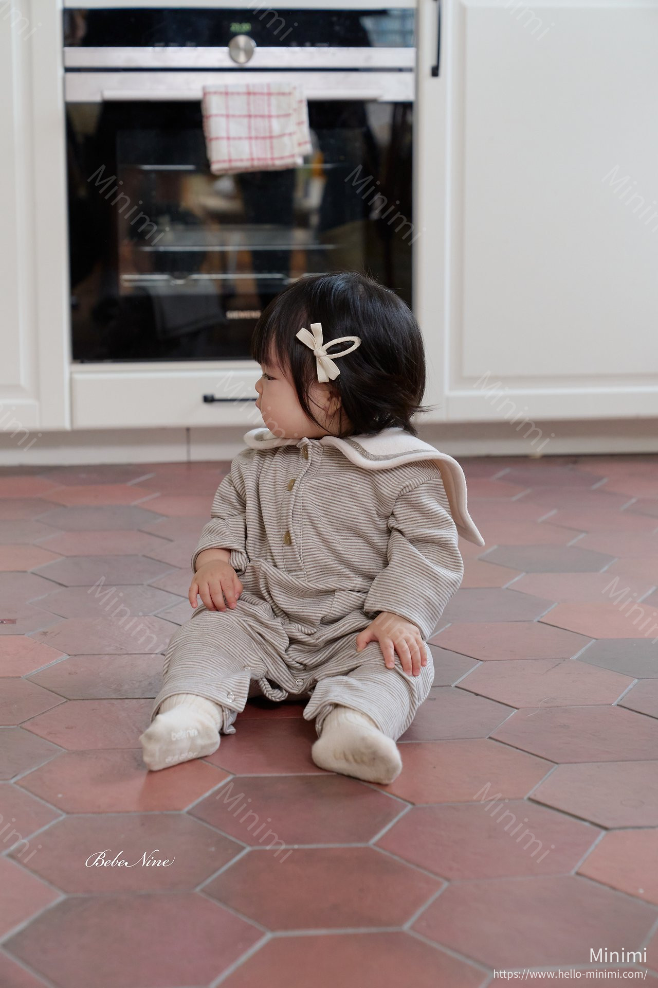 bebe nine Striped Sailor Romper 細節圖 8