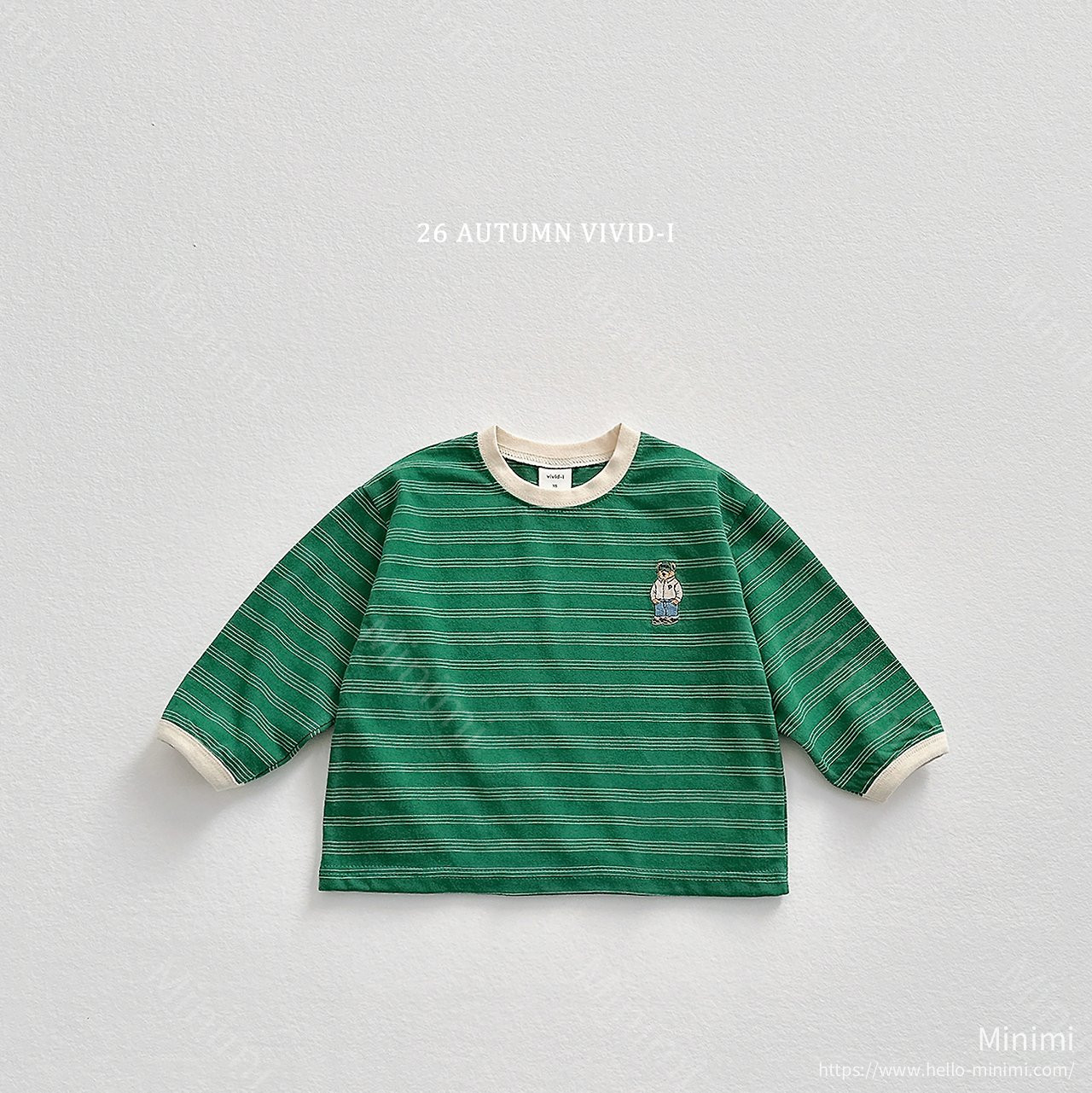 VIVID-I Signature Bear Stripe T-shirt 細節圖 4