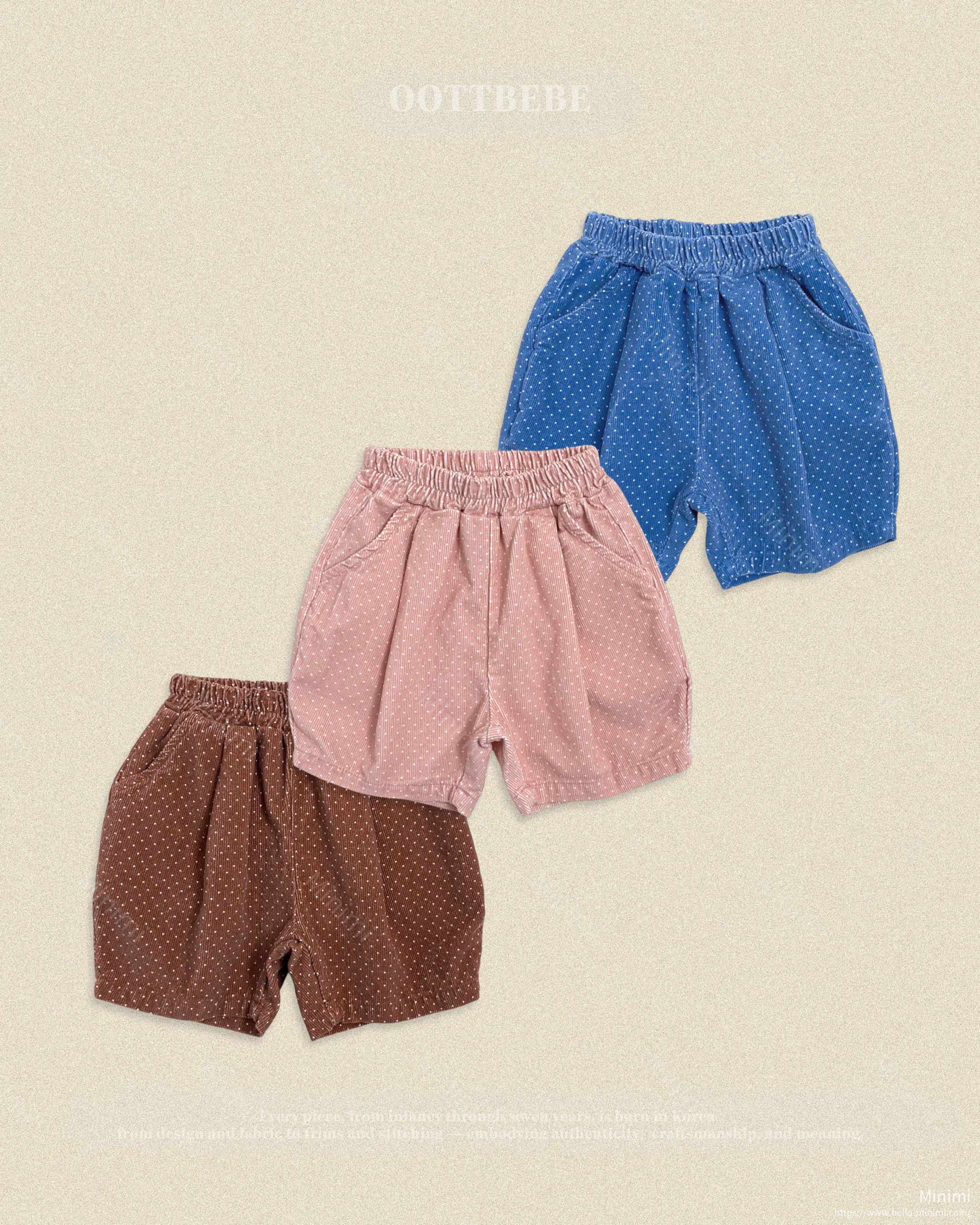 oott bebe Petite Dot Pants (Knee-length Bloomers) - 韓國童裝代購主圖