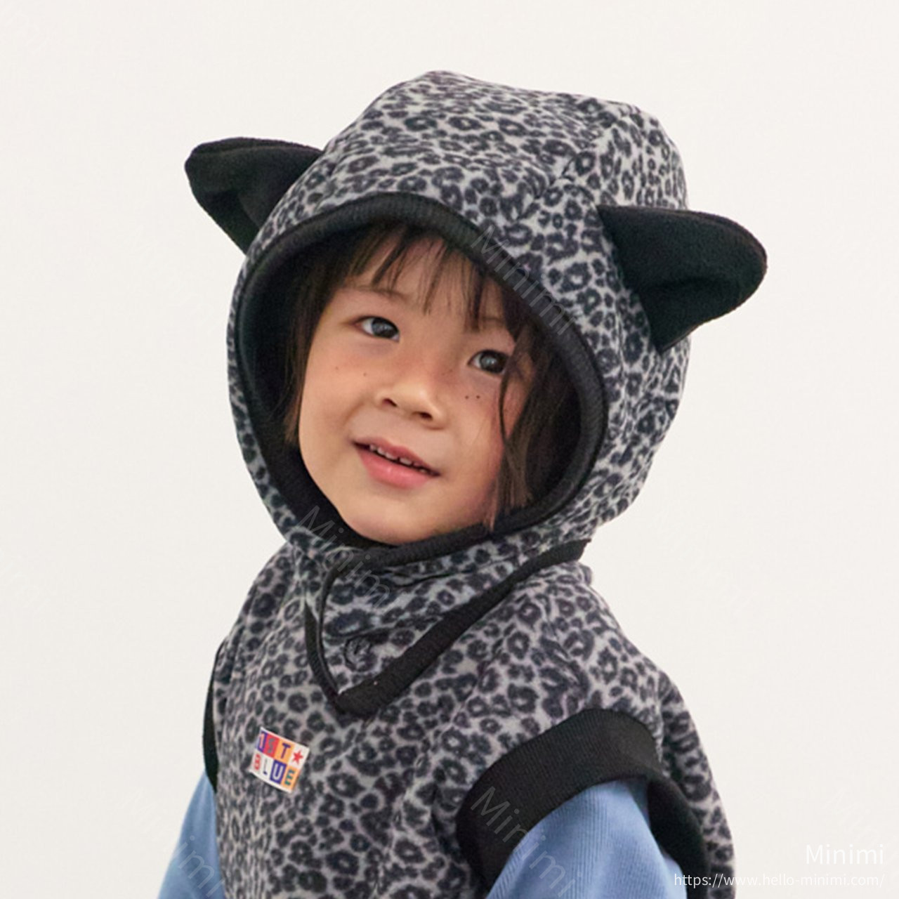 1st BLUE Leopard Warmer Hat 細節圖 8