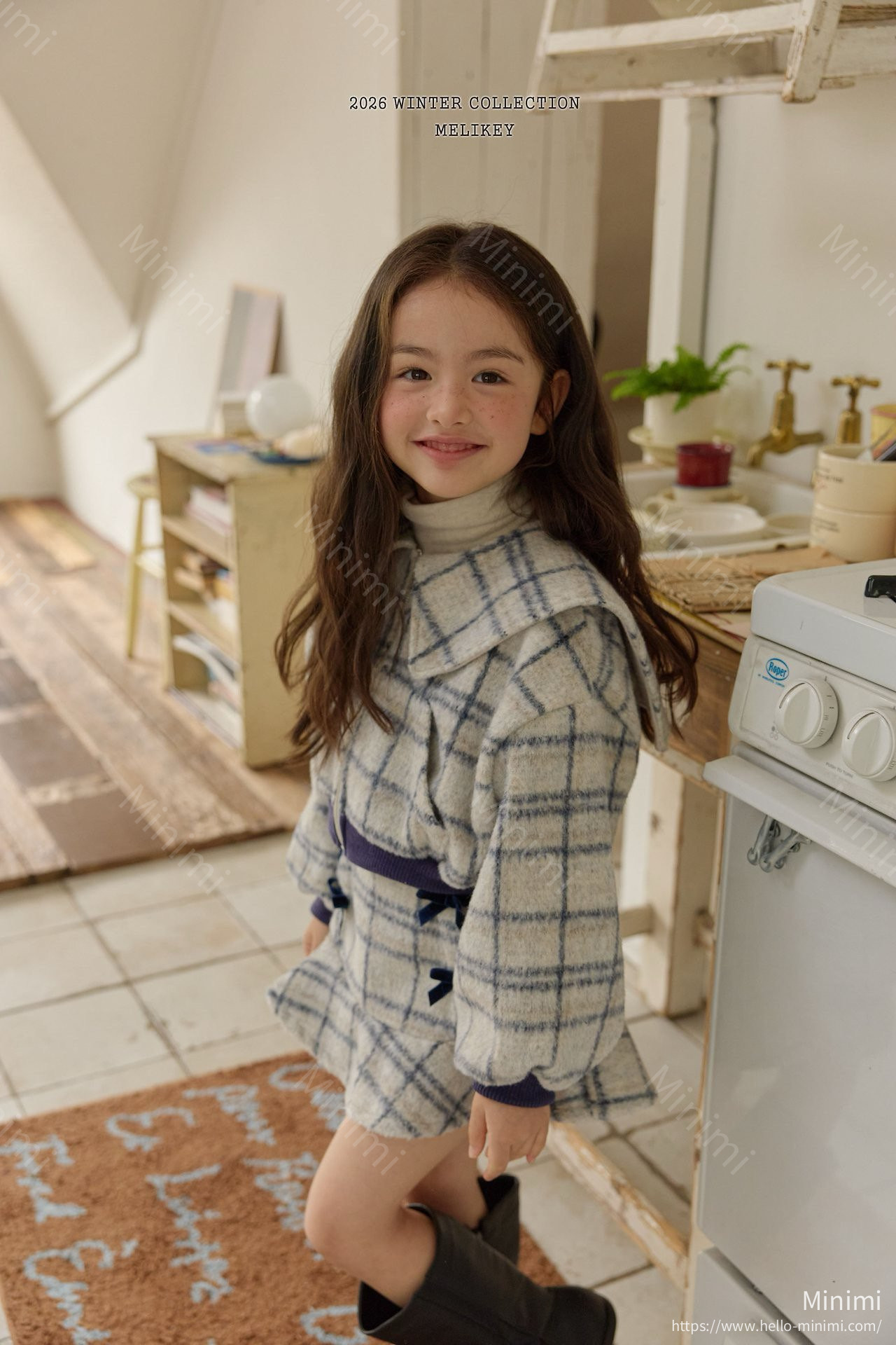 Melikey Wool Check Zip-up 細節圖 8