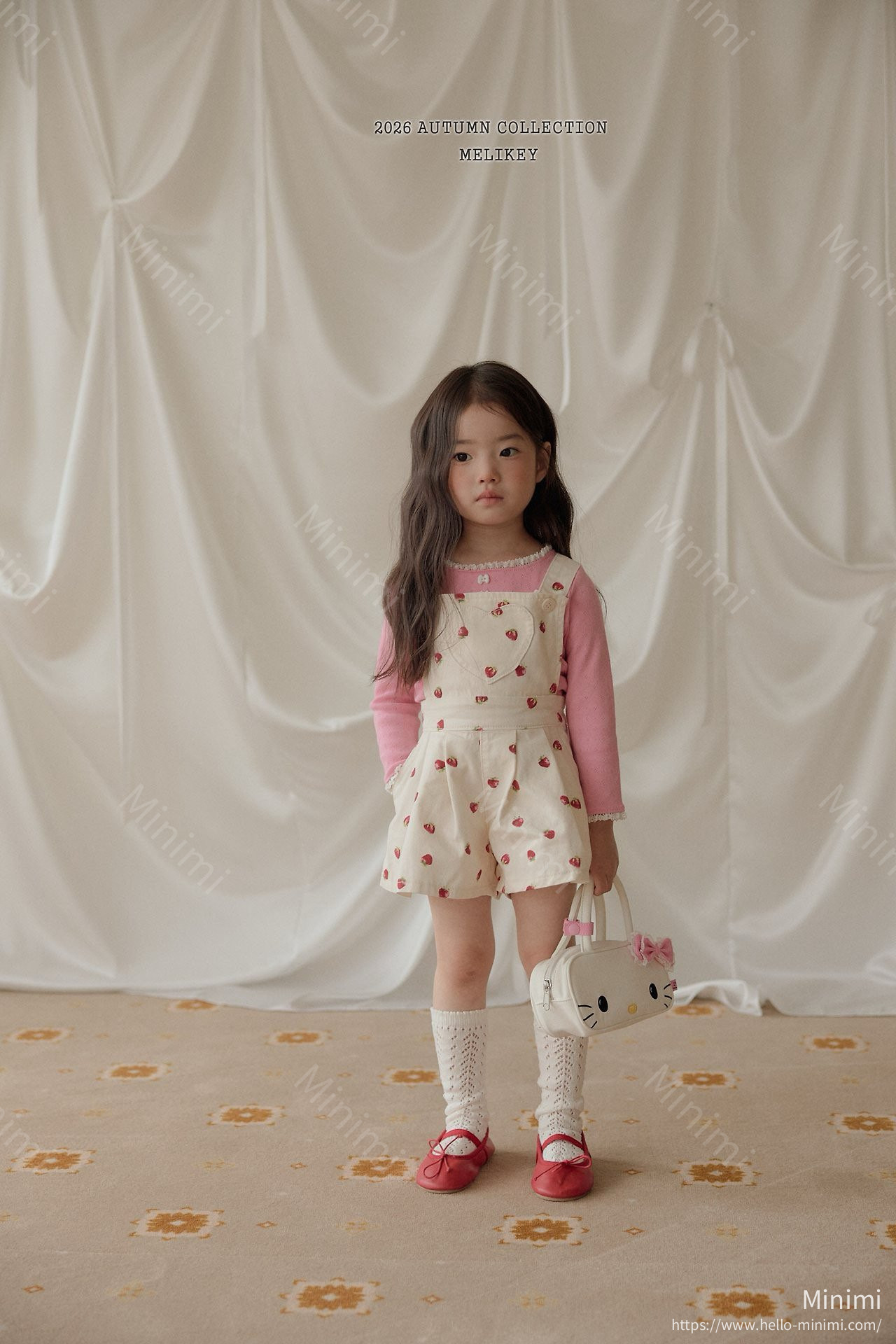 Melikey Strawberry Heart Overalls 細節圖 20