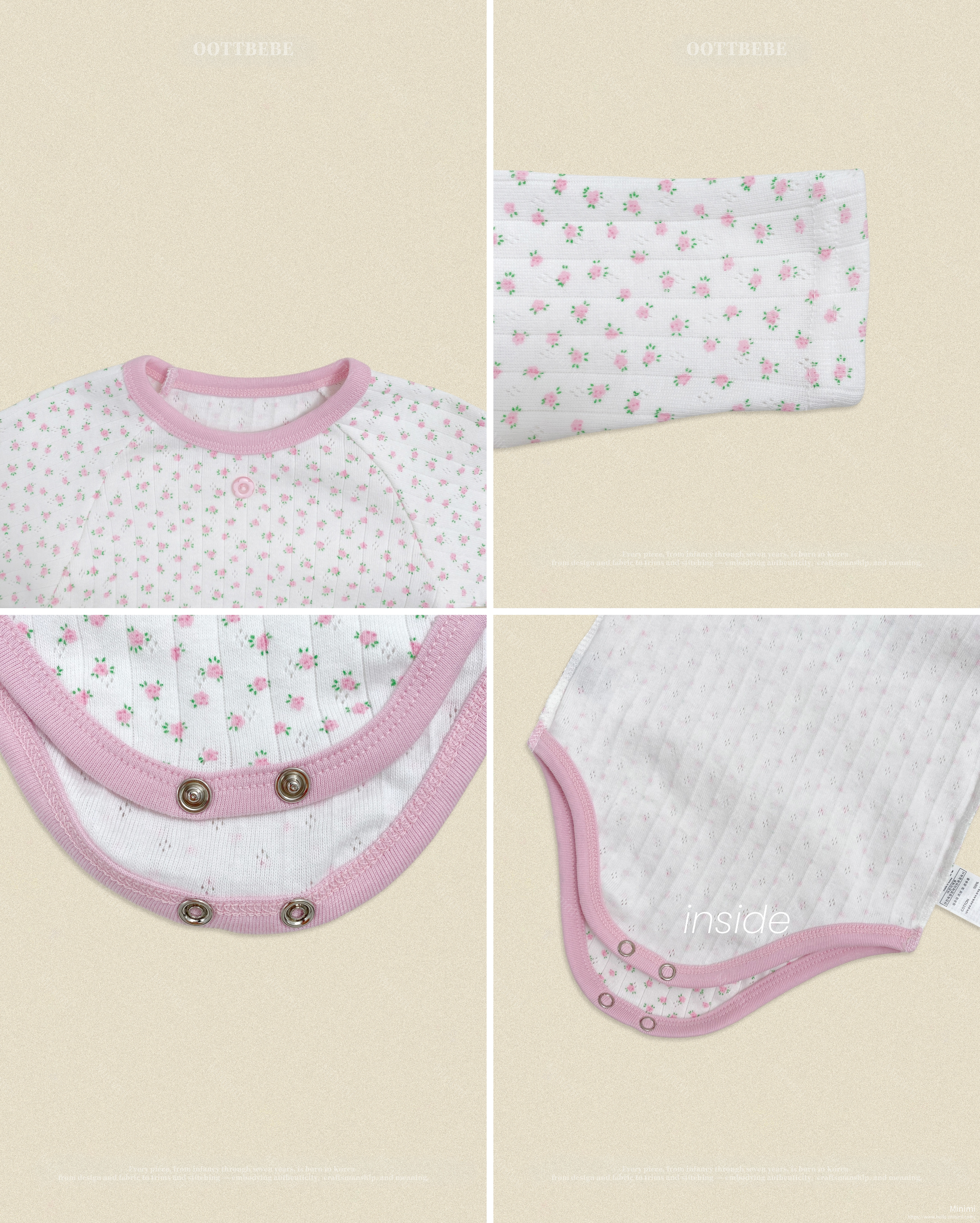 oott bebe Coco Flower Bodysuit 細節圖 9