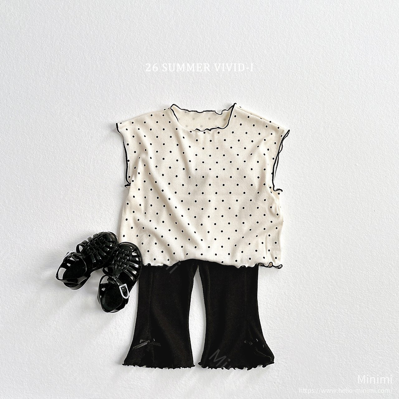 VIVID-I Strawberry Dot Fluted T-Shirt 細節圖 13