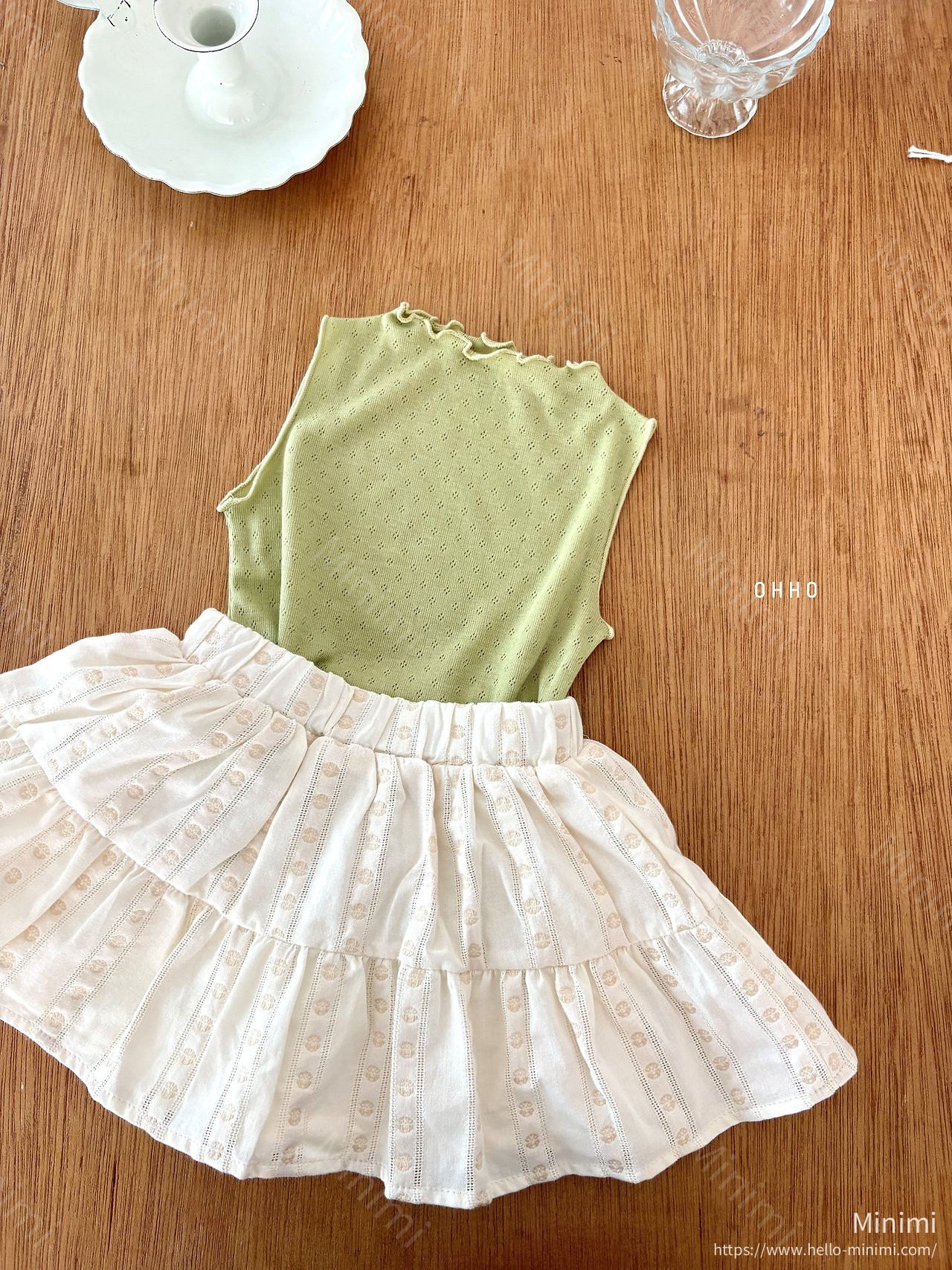 OHHO Eyelet Sleeveless Tee 細節圖 12