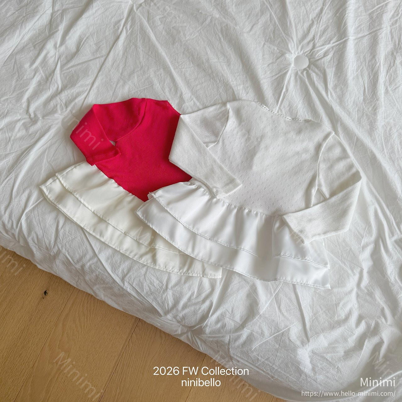 ninibello Eyelet Tulip Layered T-shirt 細節圖 5