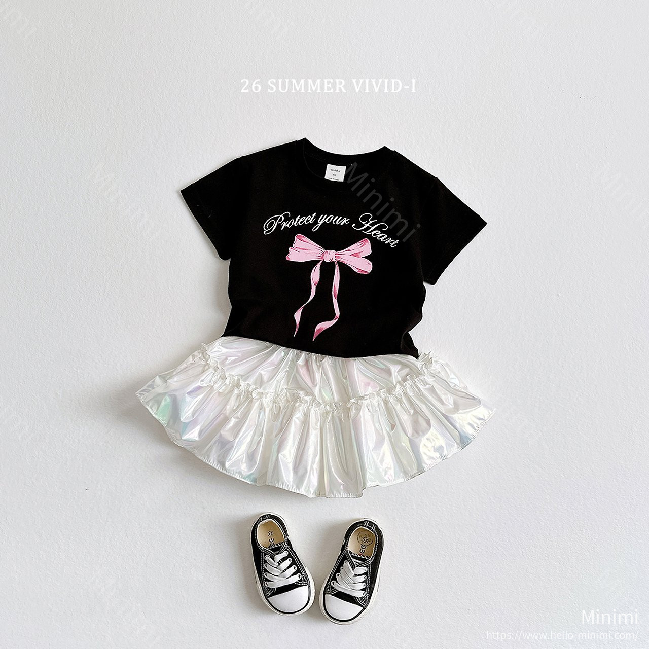 VIVID-I Ribbon Flared T-Shirt Set 細節圖 16