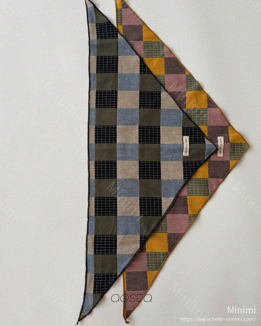 Aosta atelier Patchwork Scarf 細節圖 2
