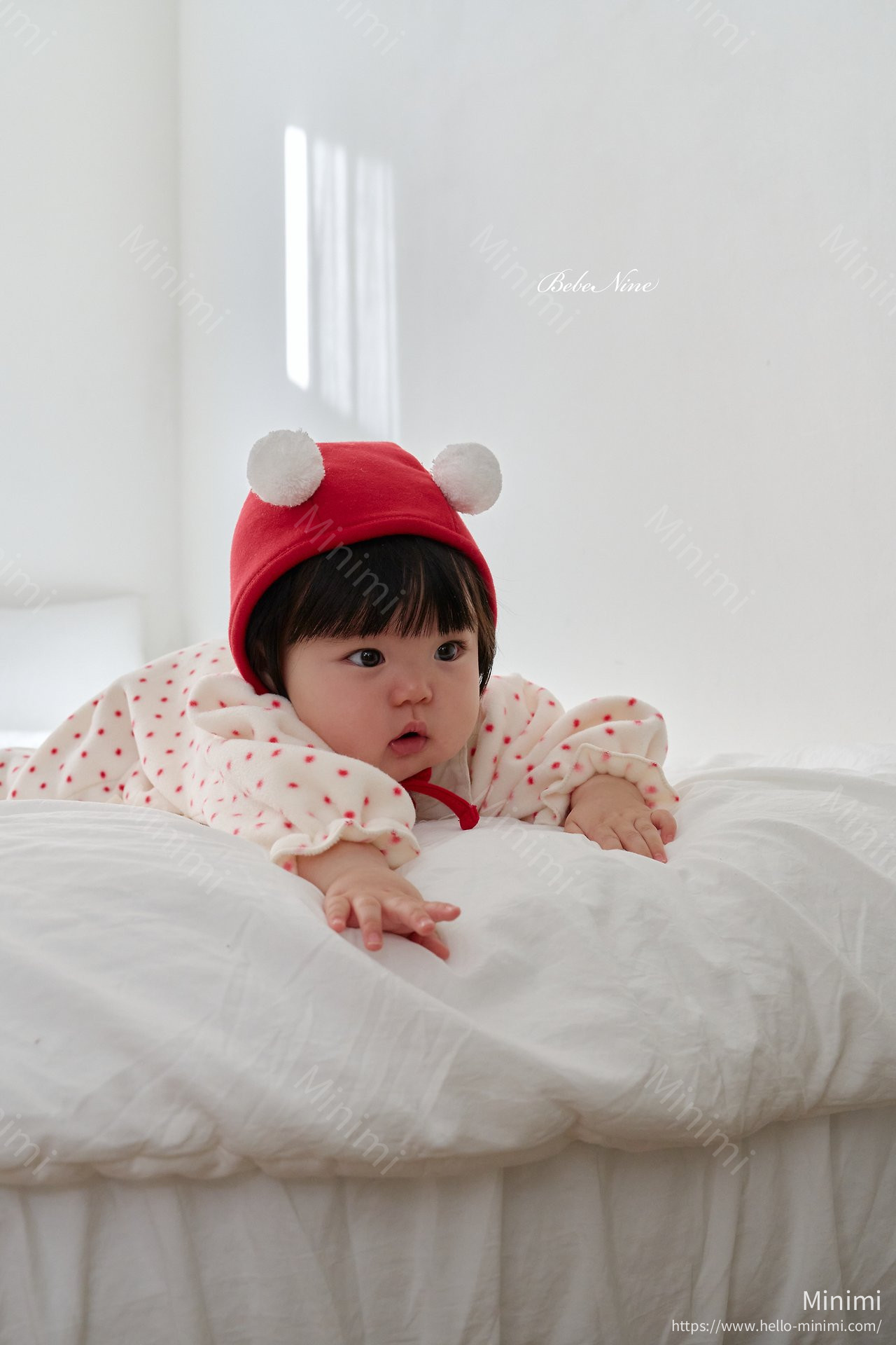 bebe nine Polka Dot Frill Romper 細節圖 8