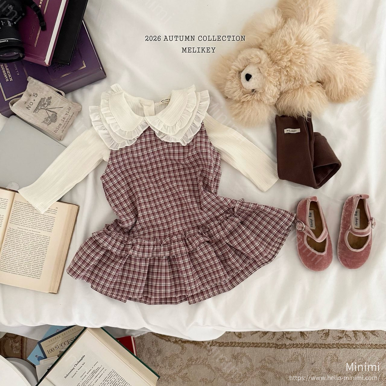 Melikey Check Frill Dress 細節圖 9