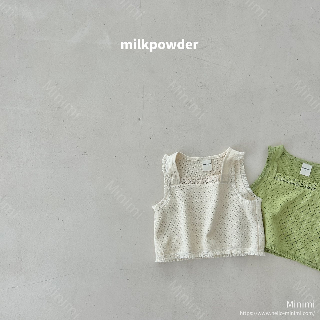 milkpowder Green Vest 細節圖 2