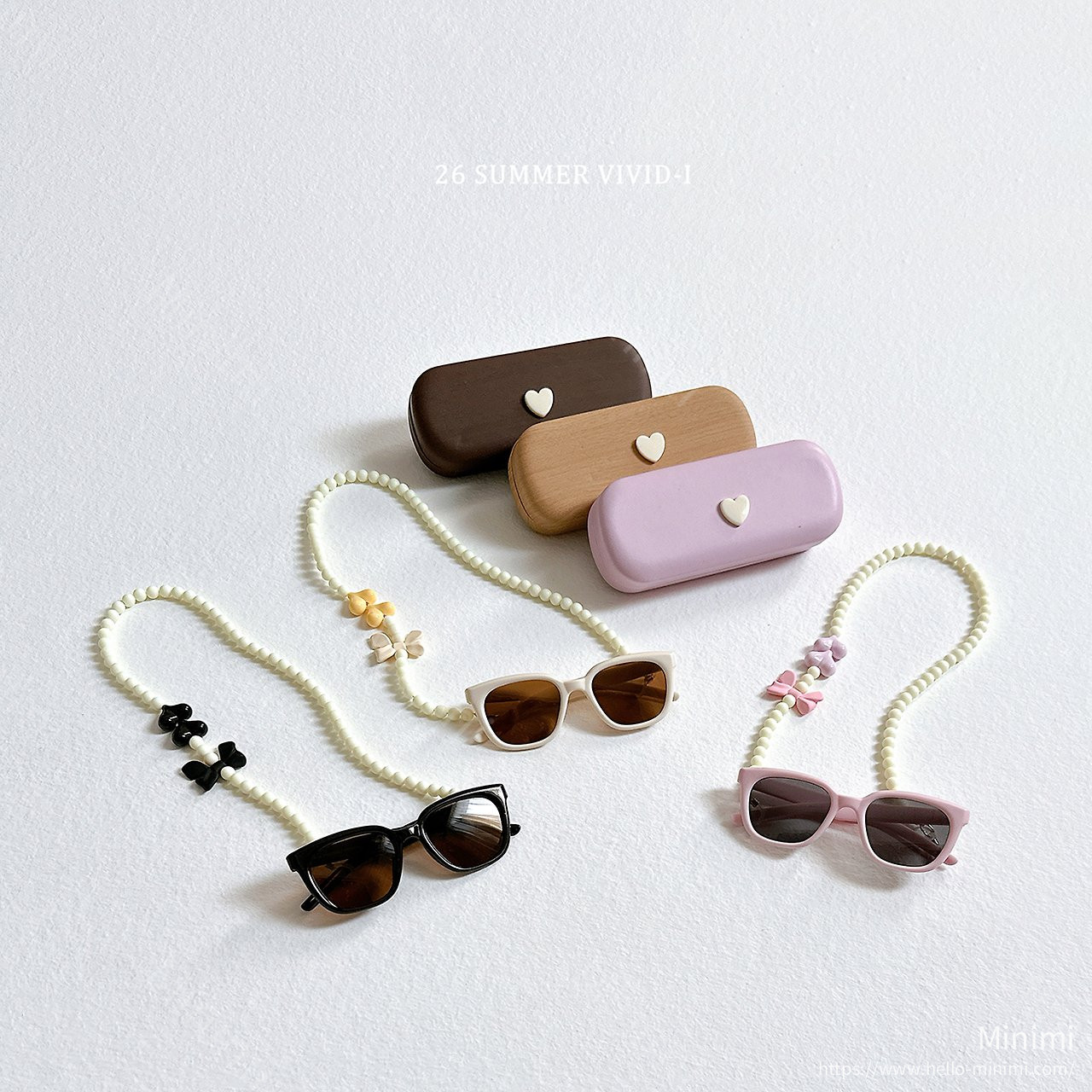 Heart Case Necklace Sunglasses
