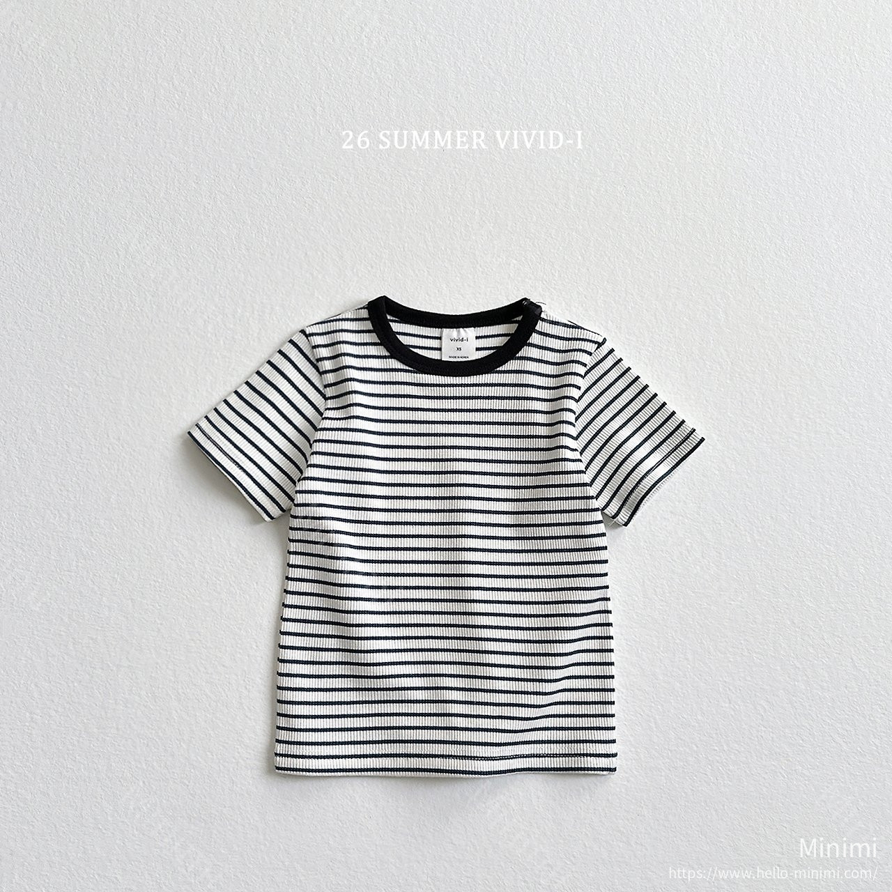 VIVID-I Striped Ribbed Bound T-Shirt 細節圖 4