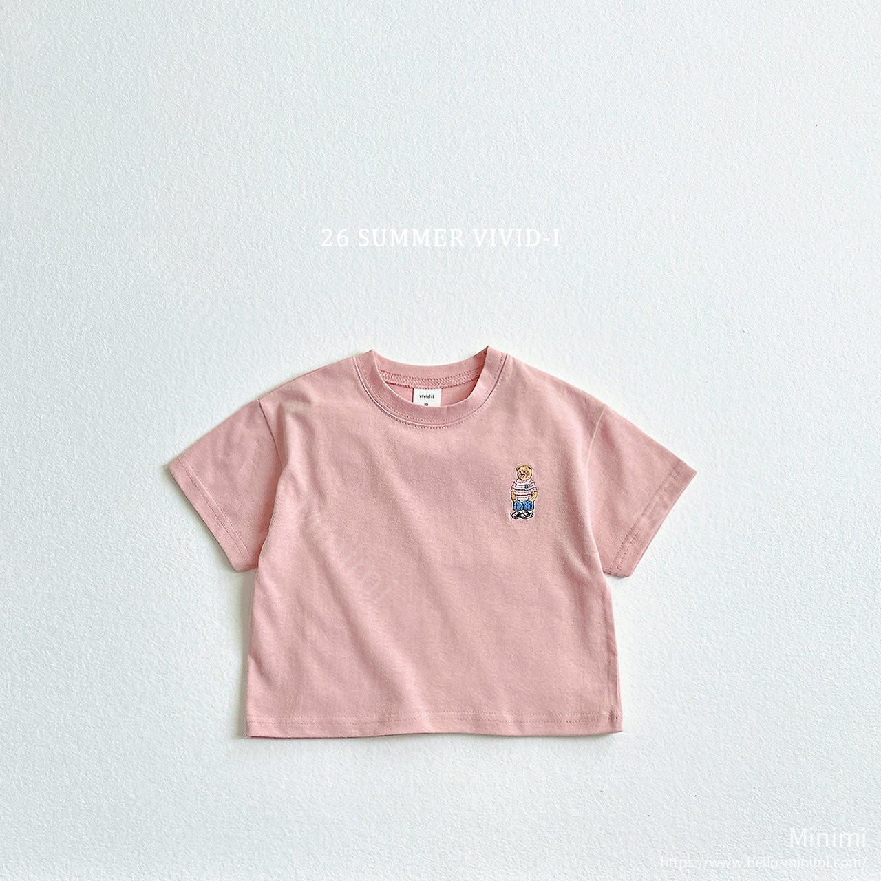 VIVID-I Bear Embroidery T-Shirt 細節圖 2
