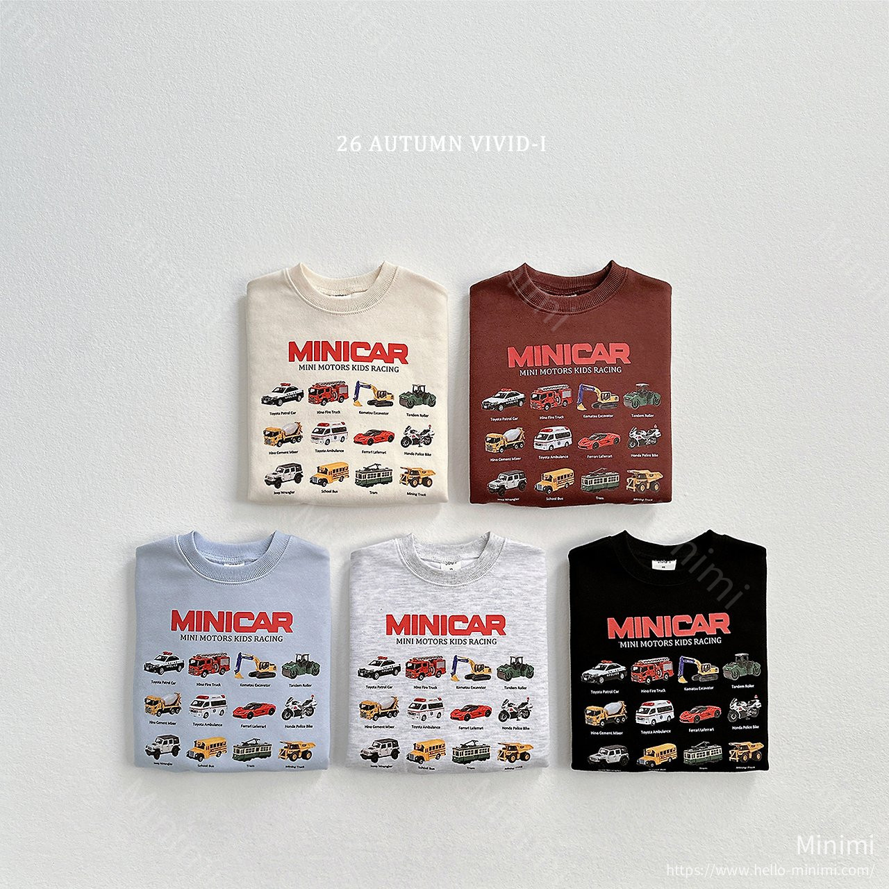 VIVID-I Mini Motors Sweatshirt - 韓國童裝代購主圖
