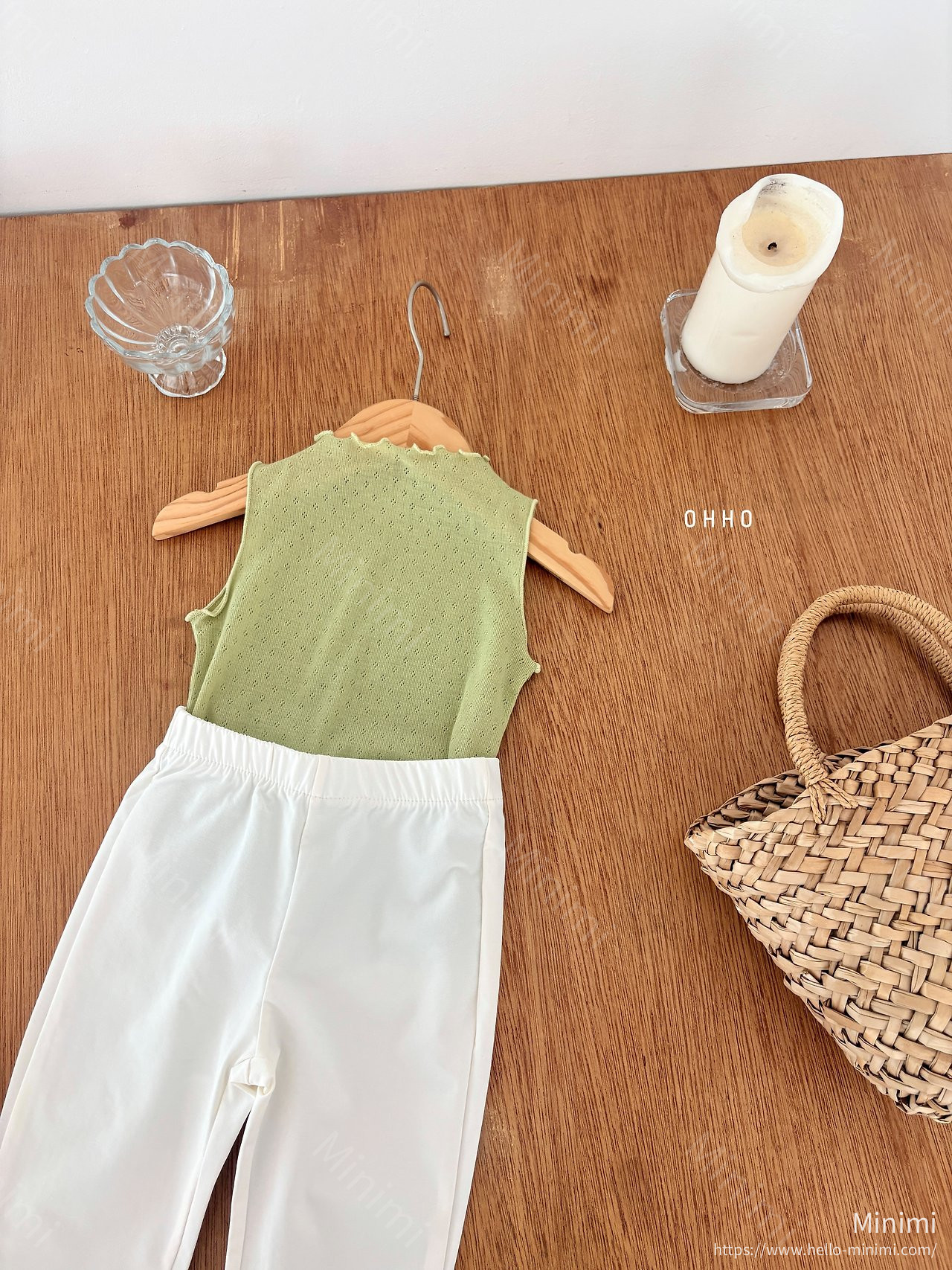 OHHO Eyelet Sleeveless Tee 細節圖 19