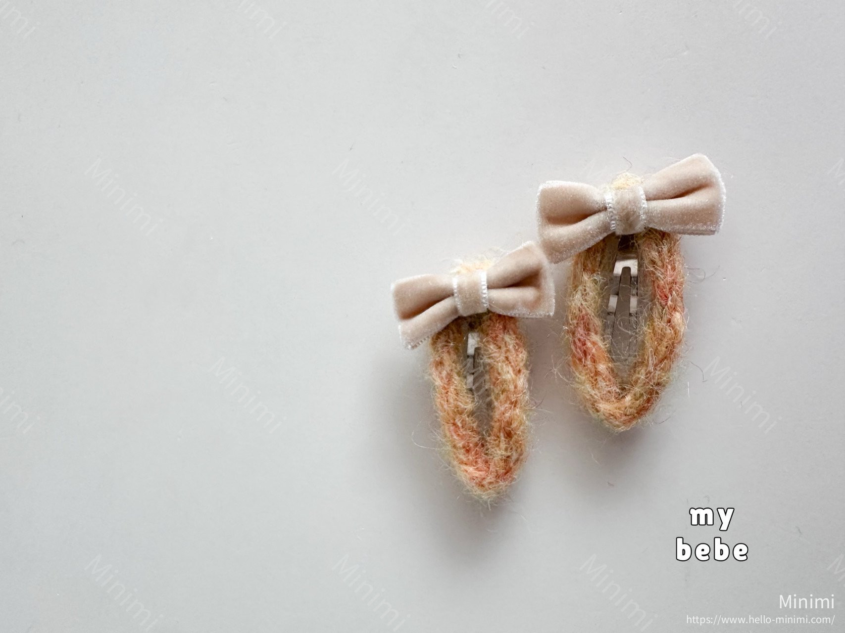 my_bébé Colorful Ribbon Hairpin Set 細節圖 9